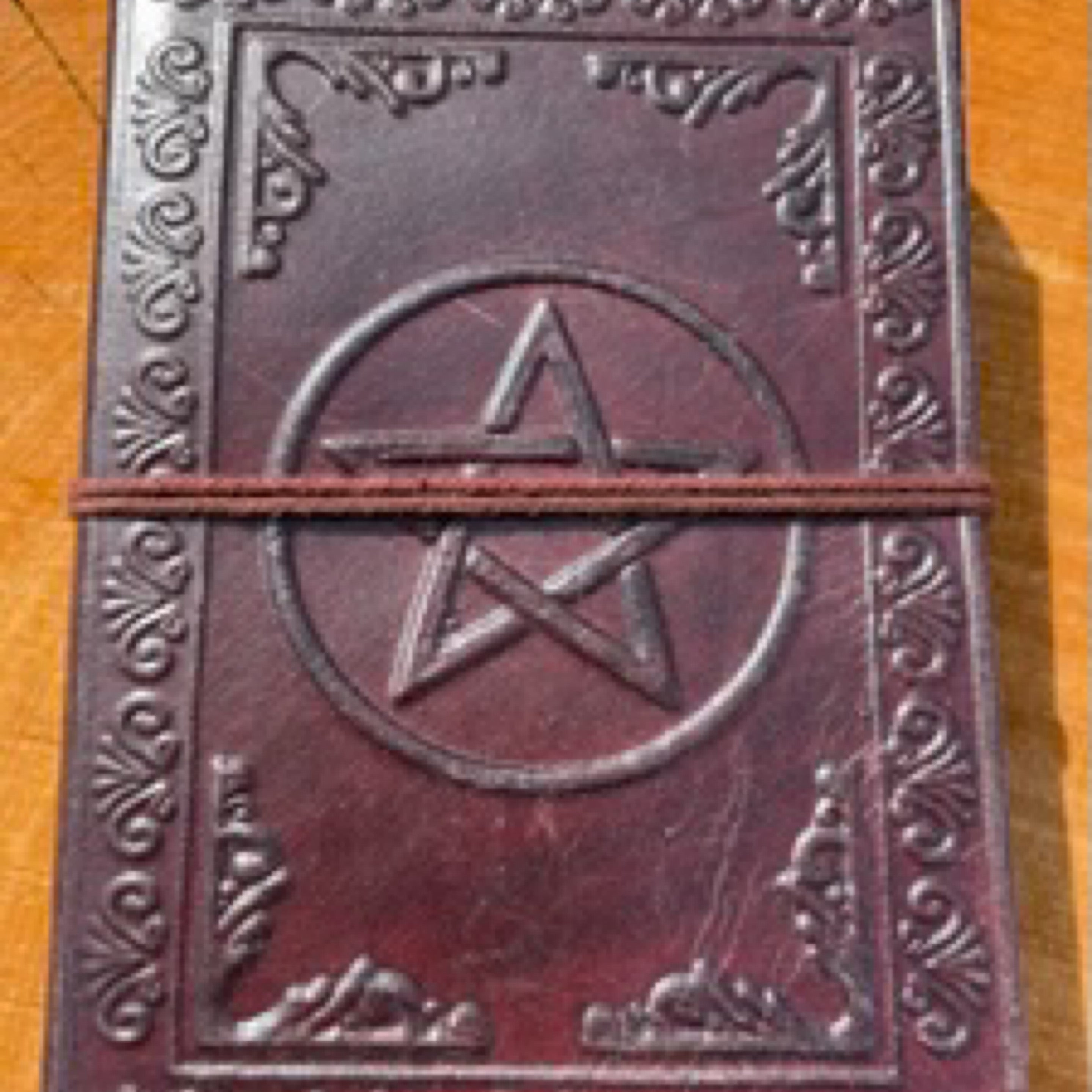 Leather Journal Large - Pentagram