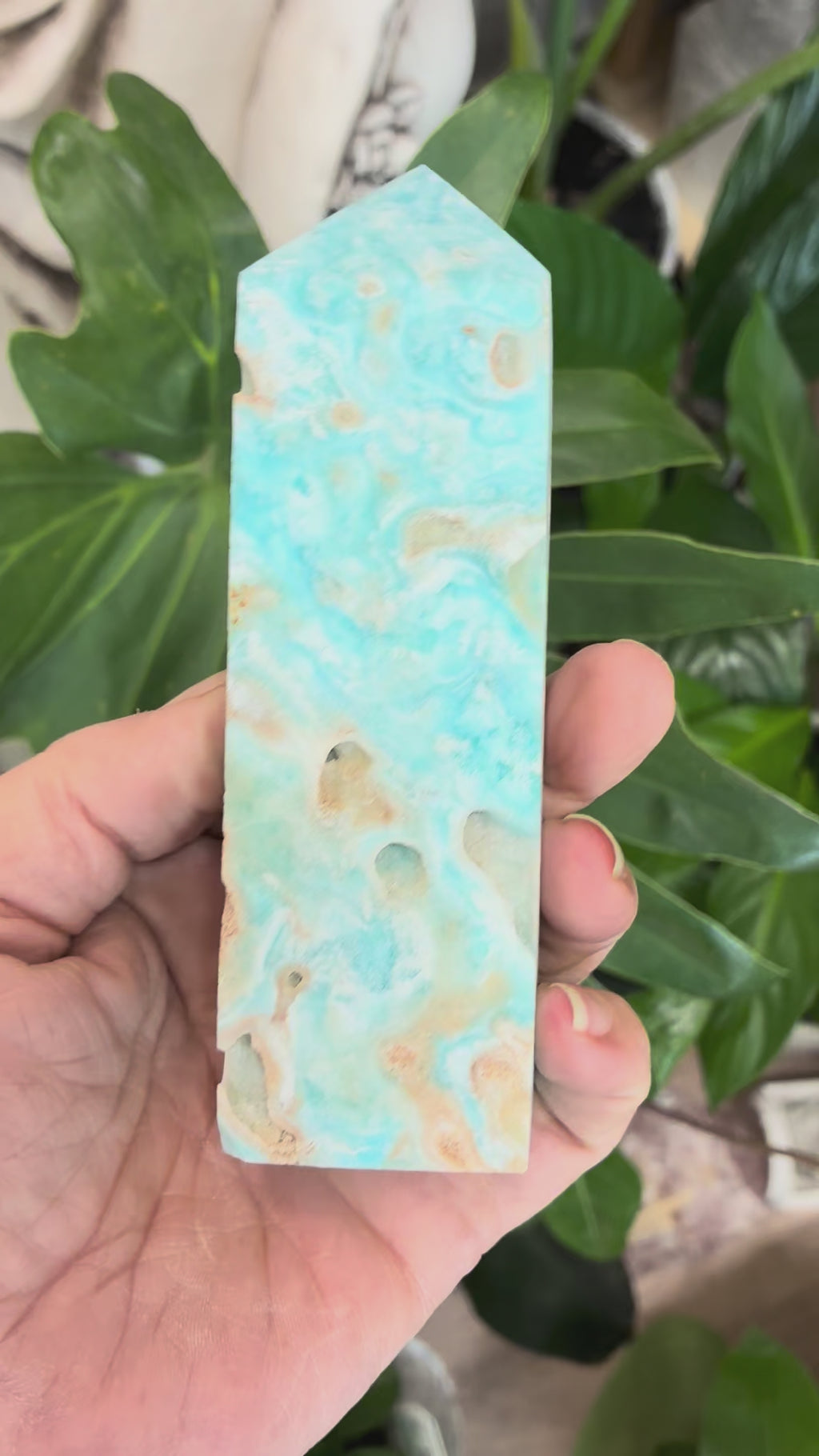 Caribbean Calcite Obelisk .300kg