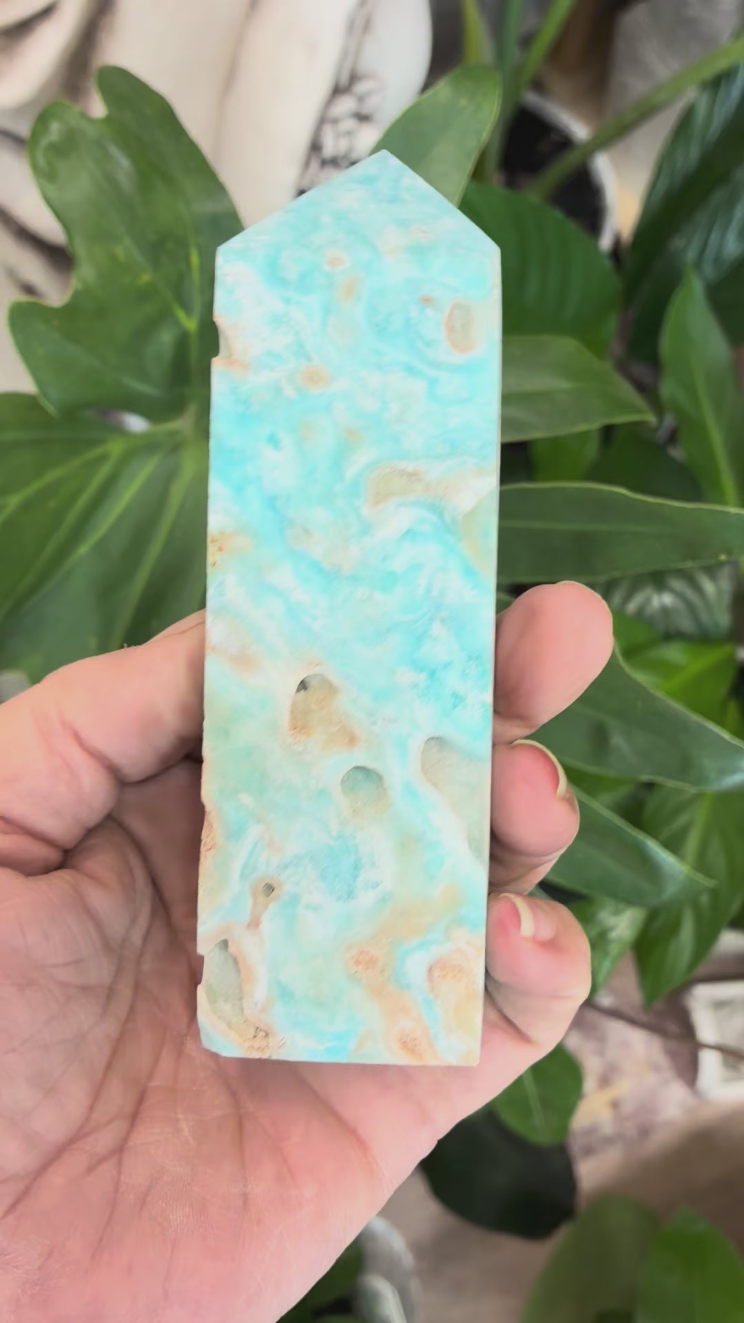 Caribbean Calcite Obelisk .300kg