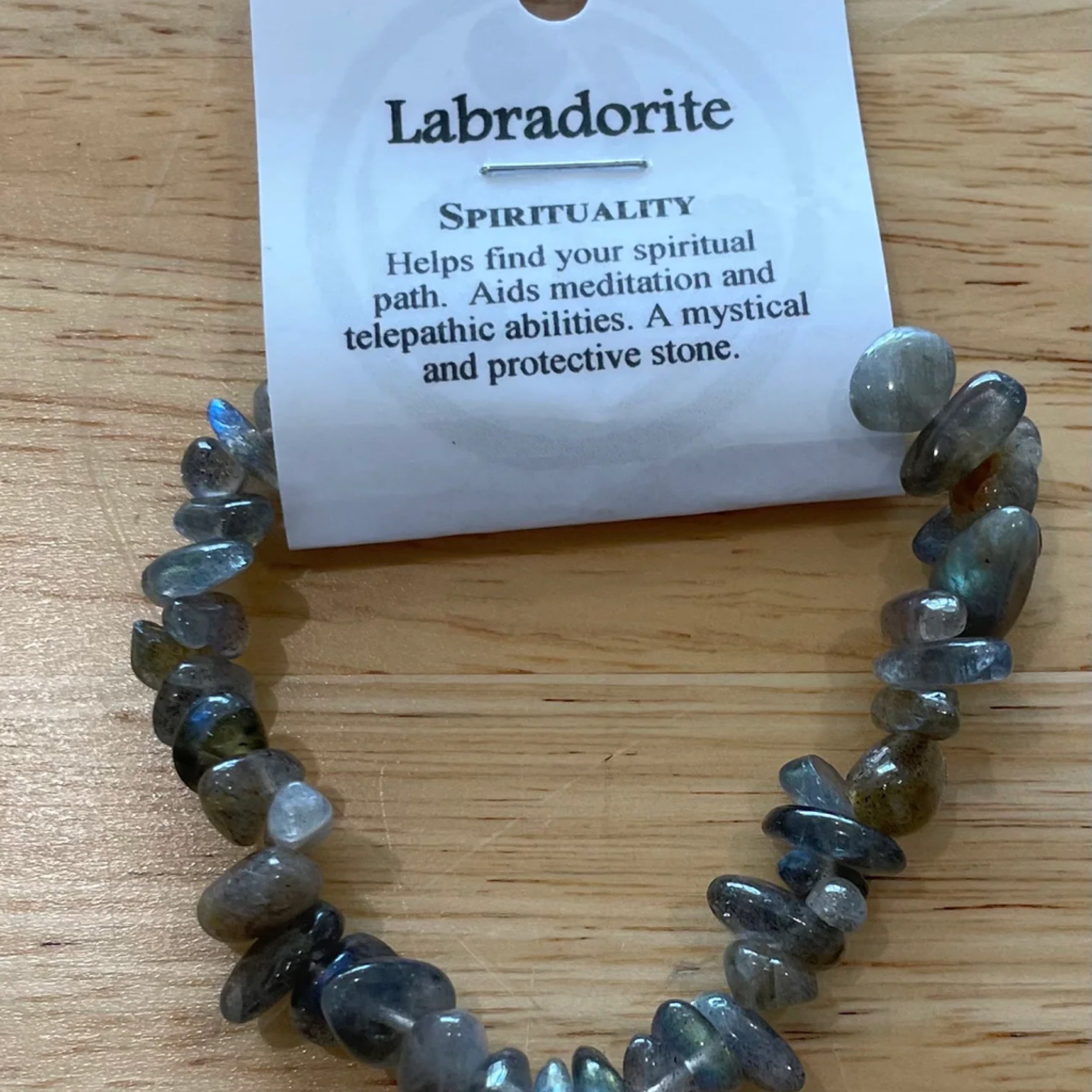 Labradorite Chip Bracelet