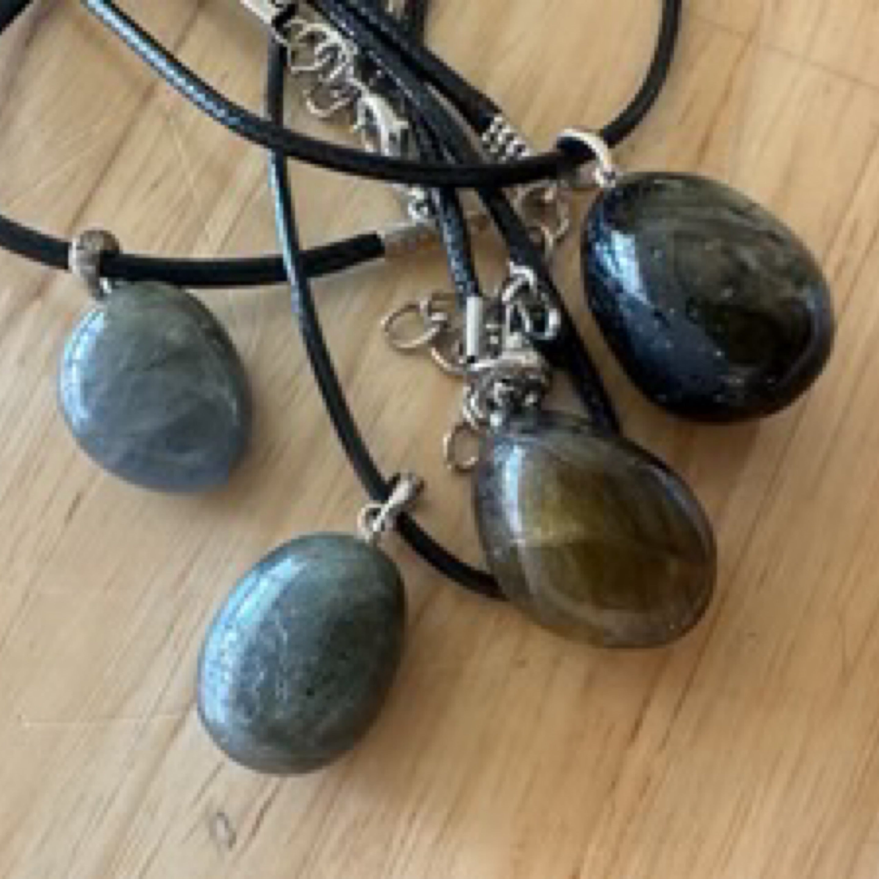 Labradorite Pendant 18-22mm with Sterling Silver Findings