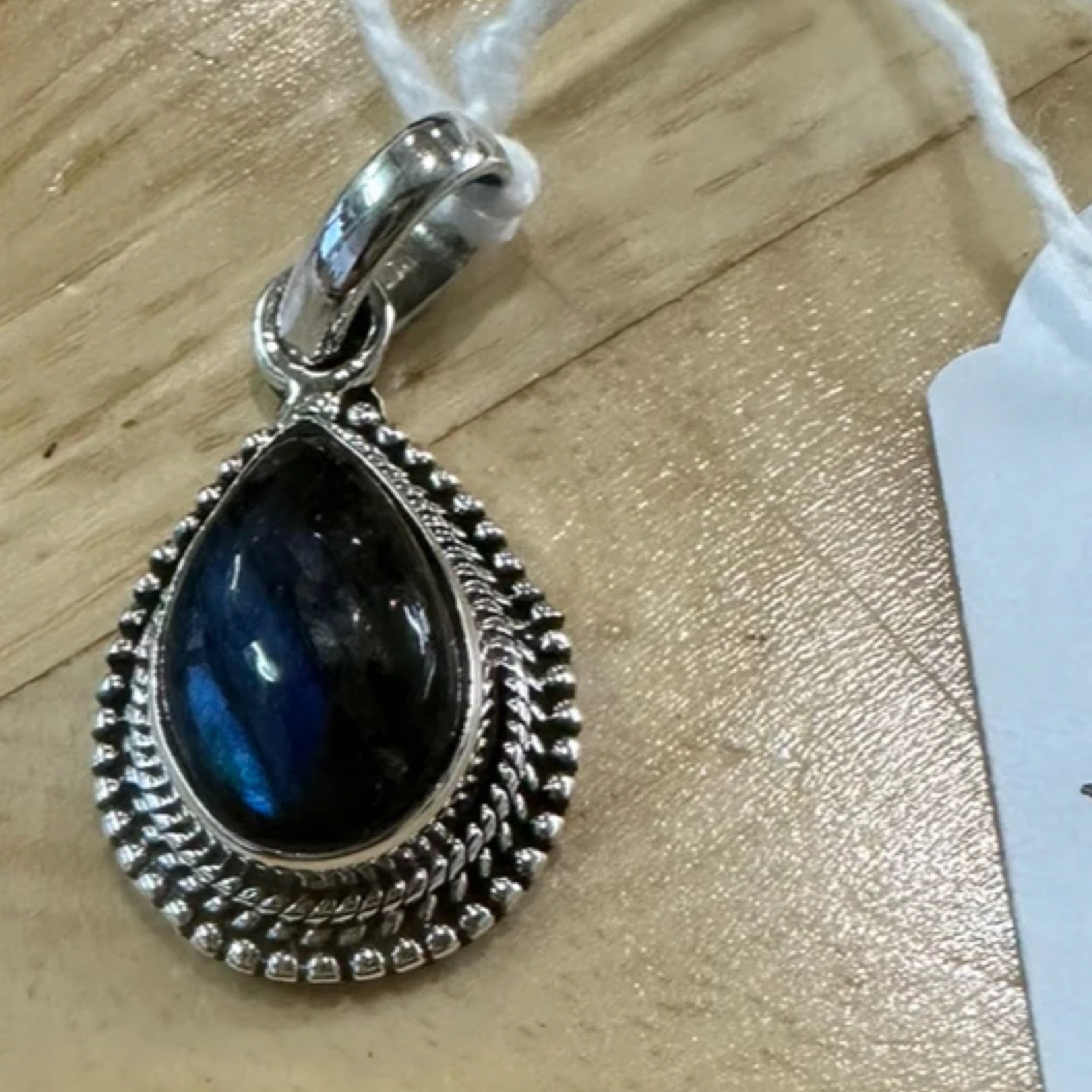 Labradorite Sterling Silver Pendant
