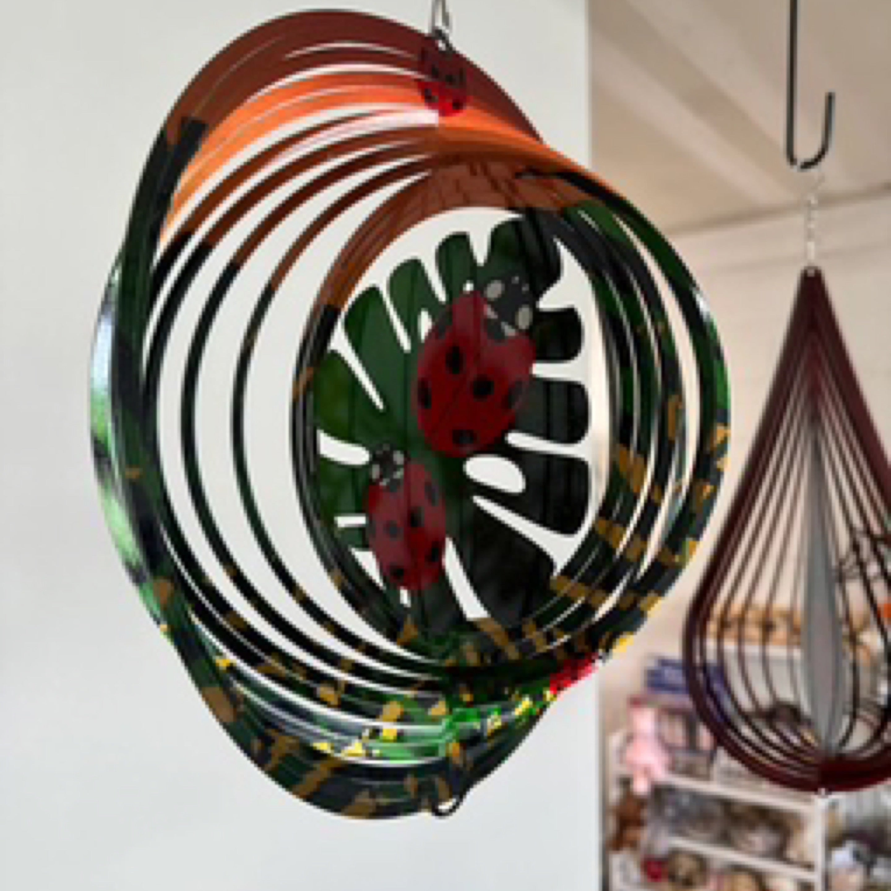 Lady Bugs Wind Spinner
