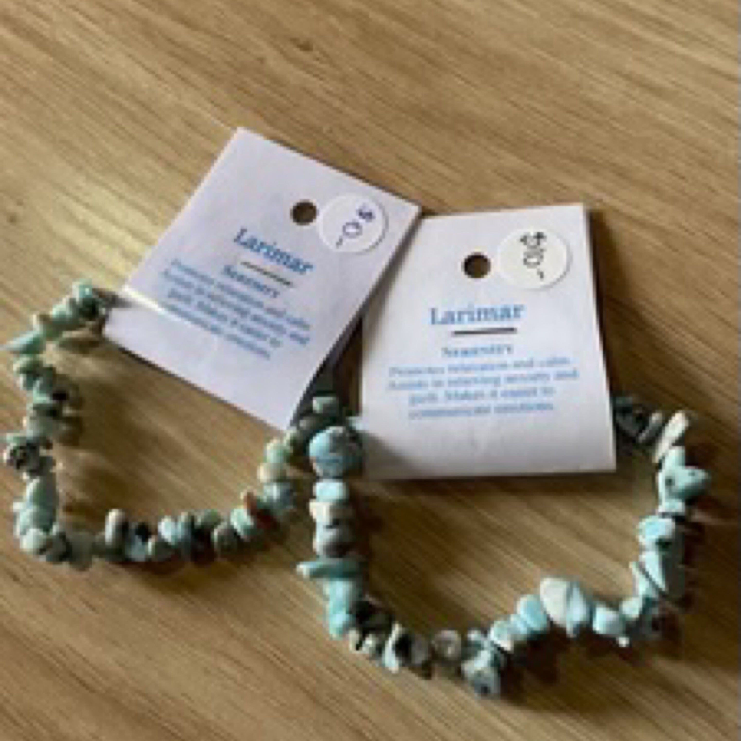 Larimar Chip Bracelet