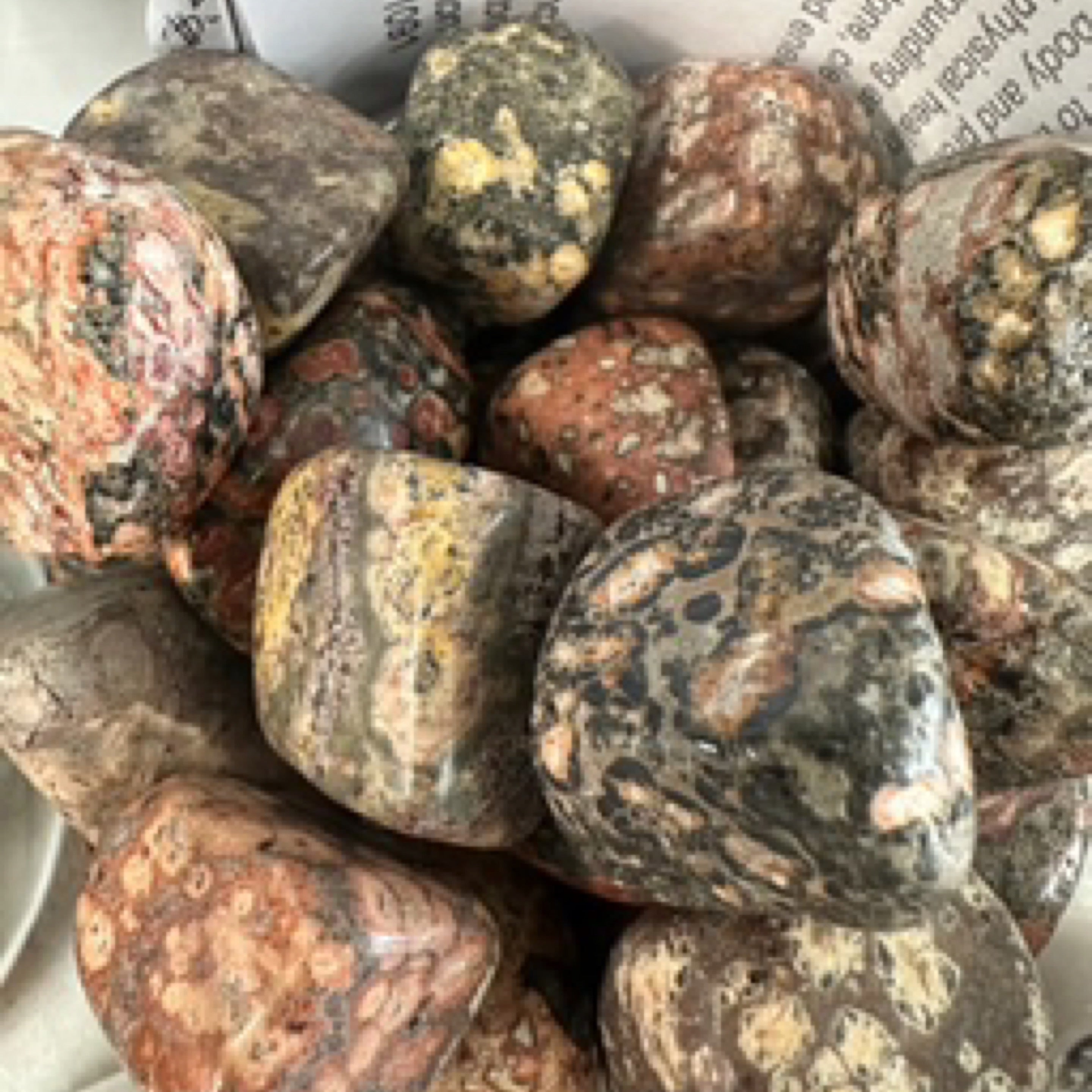 Leopard Skin Jasper Tumbled Stones