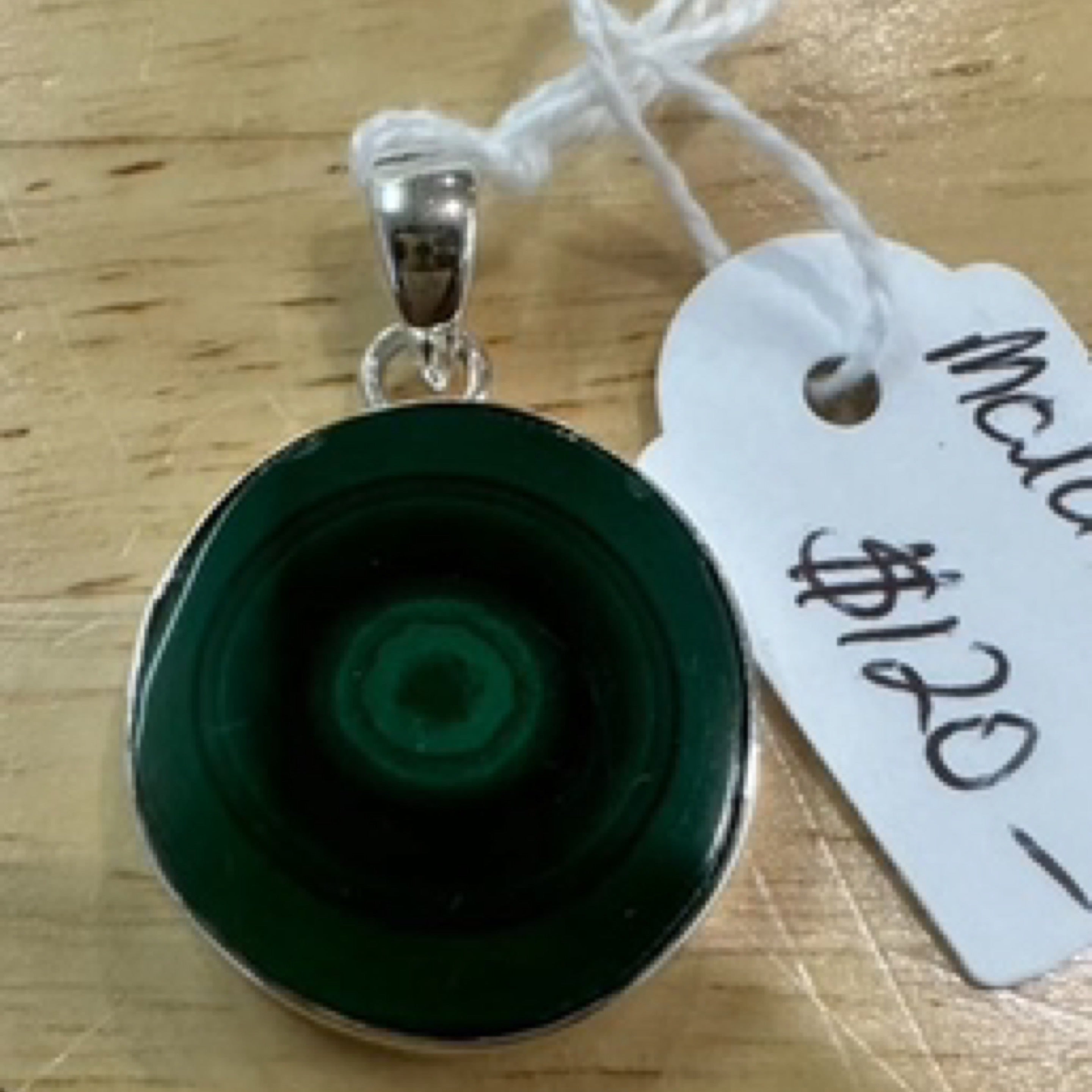 Malachite Sterling Silver Pendant - Quality Gemstone Jewellery