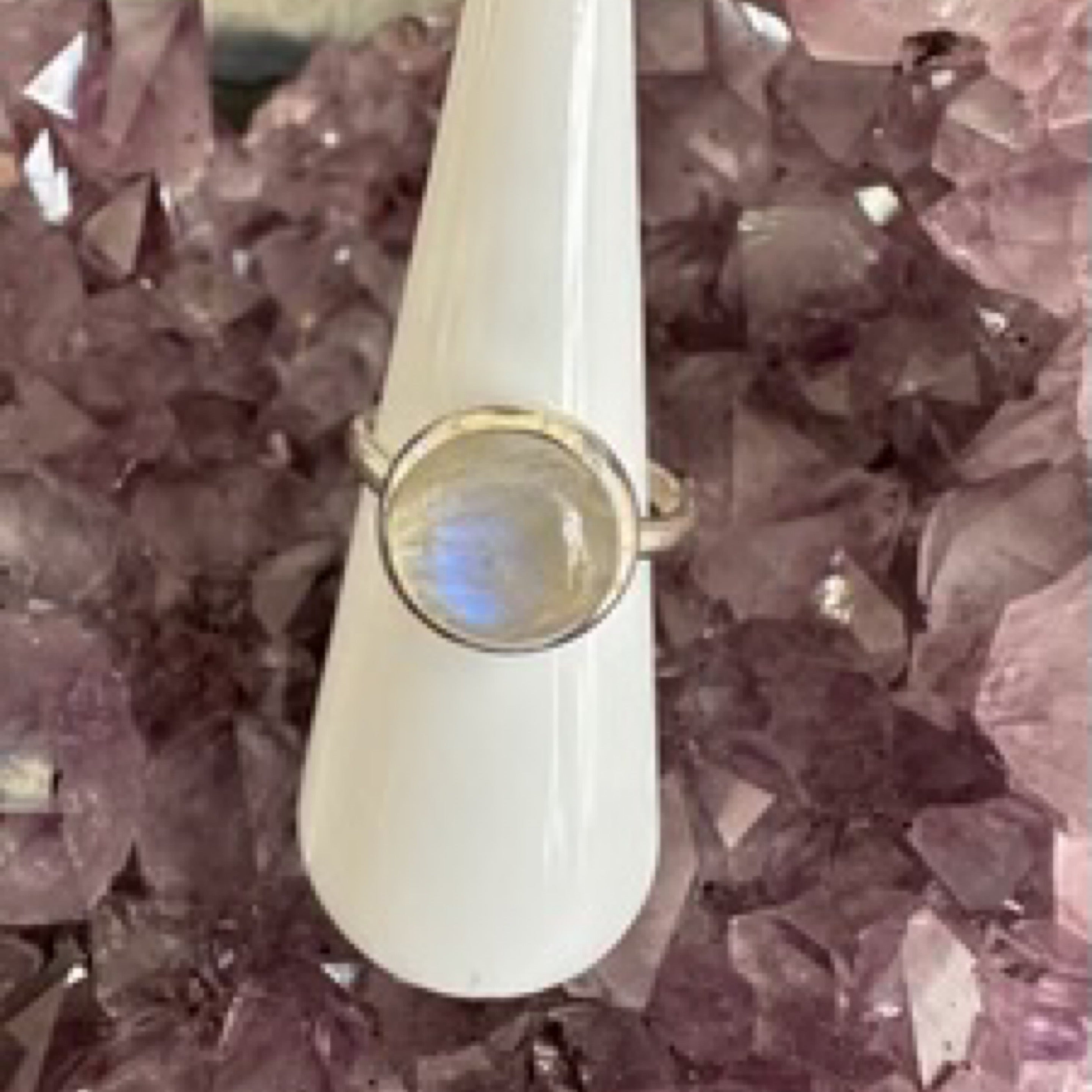 Moonstone 925 Sterling Silver Ring - Size 8 - Quality Gemstone Jewellery