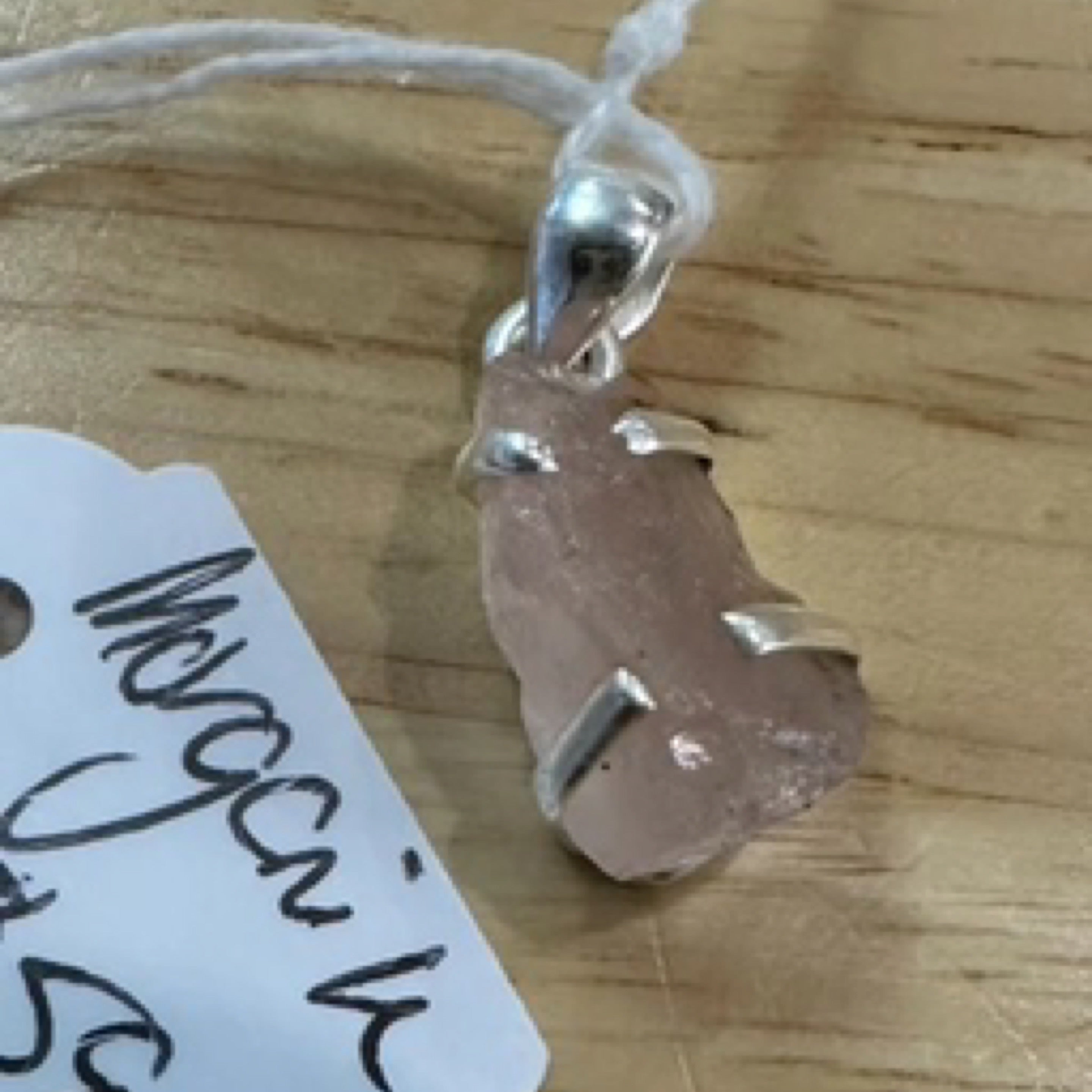 Morganite Sterling Silver Pendant