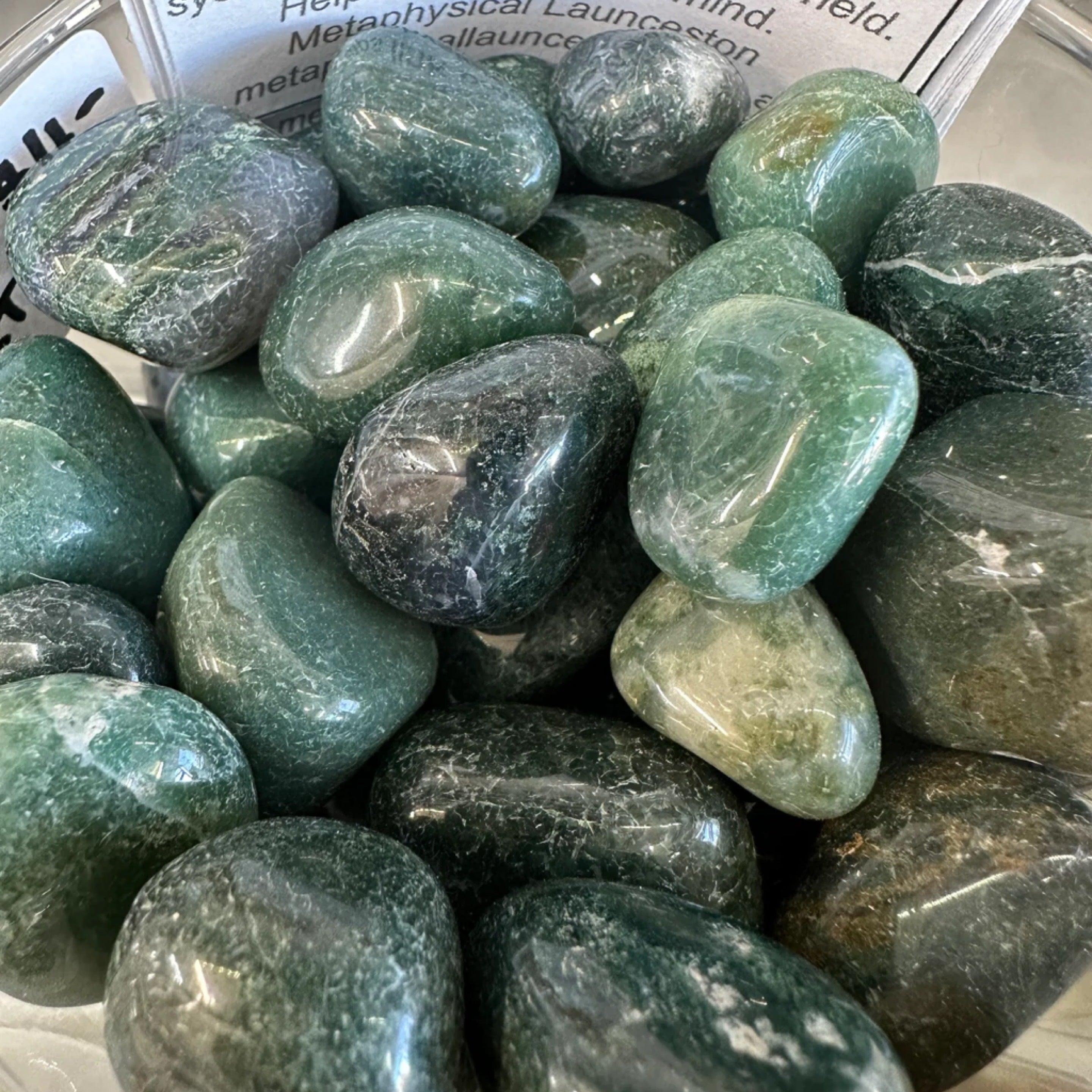 Moss Agate - IMMUNE SYSTEM - Tumble Stone