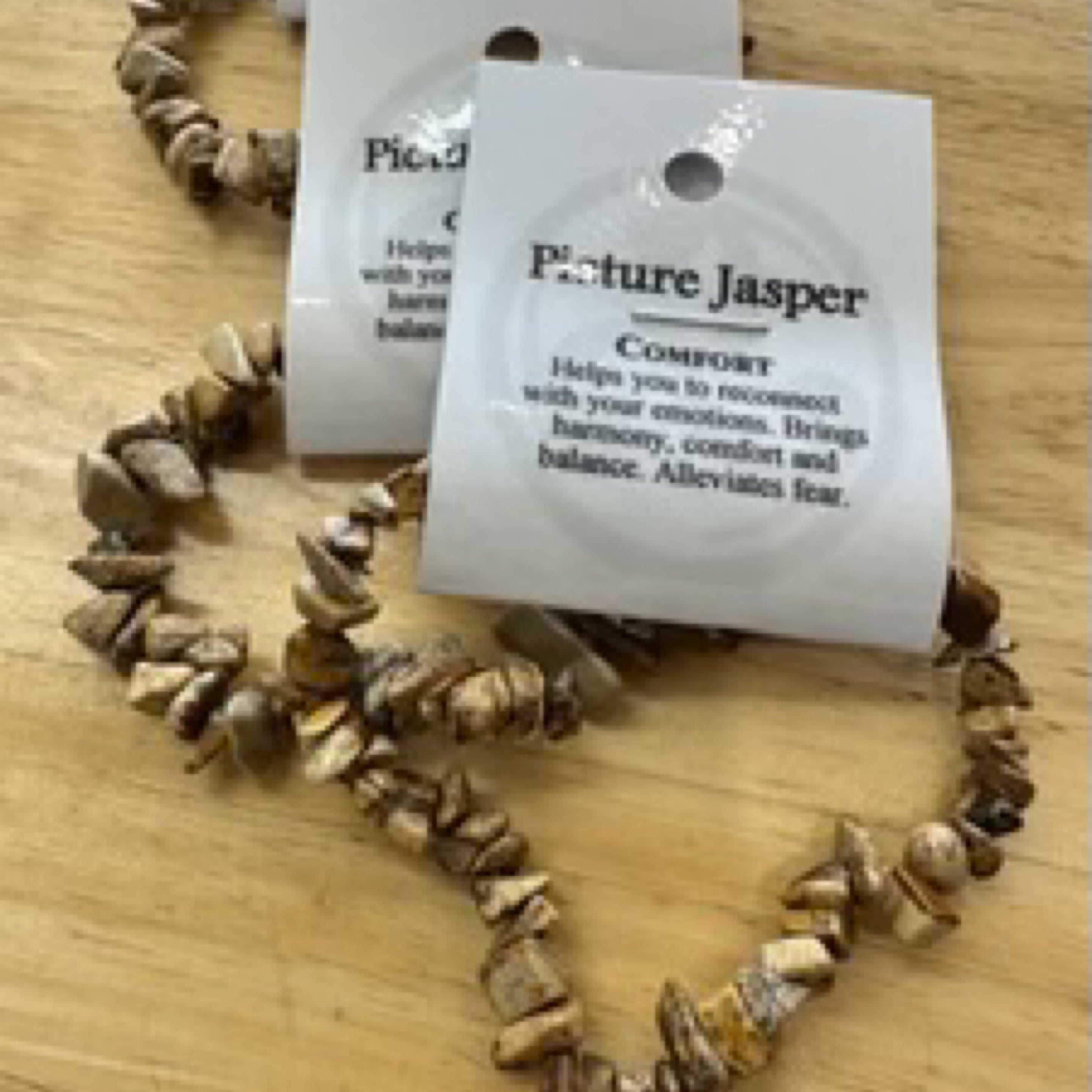 Picture Jasper - Comfort - Crystal Chip Bracelet