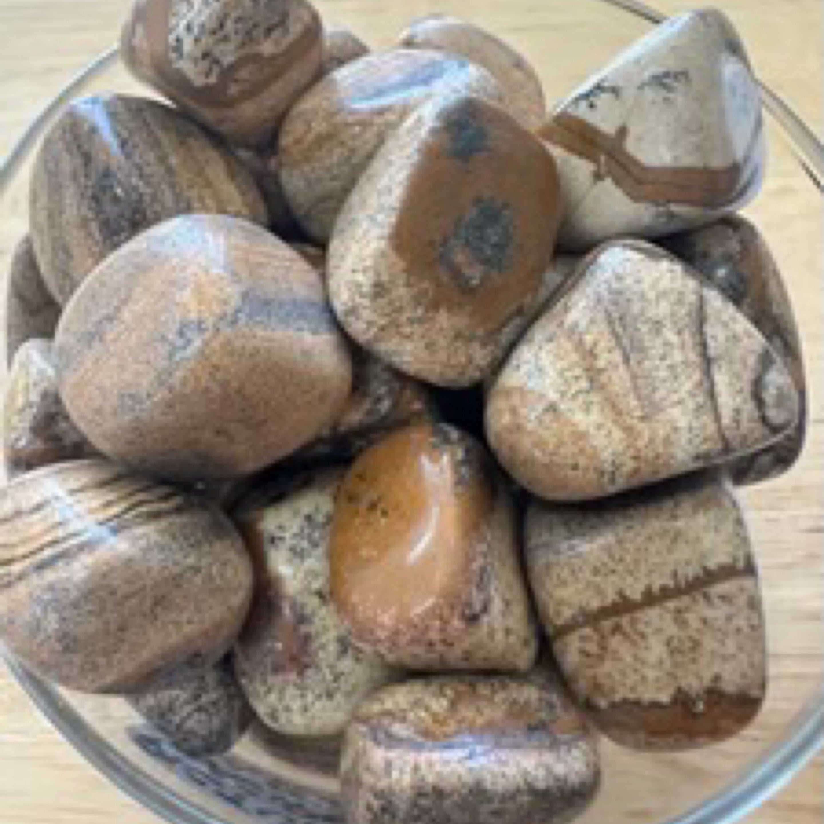 जैस्पर चित्र - टम्बल्ड रत्न - COMFORT