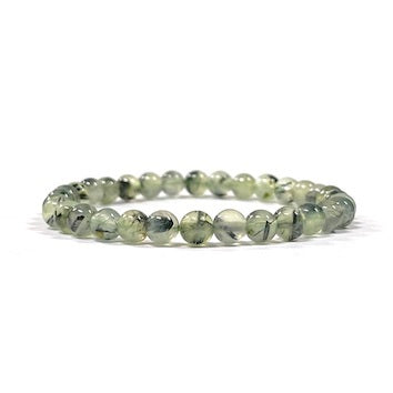 Prehnite Bead Bracelet 6mm