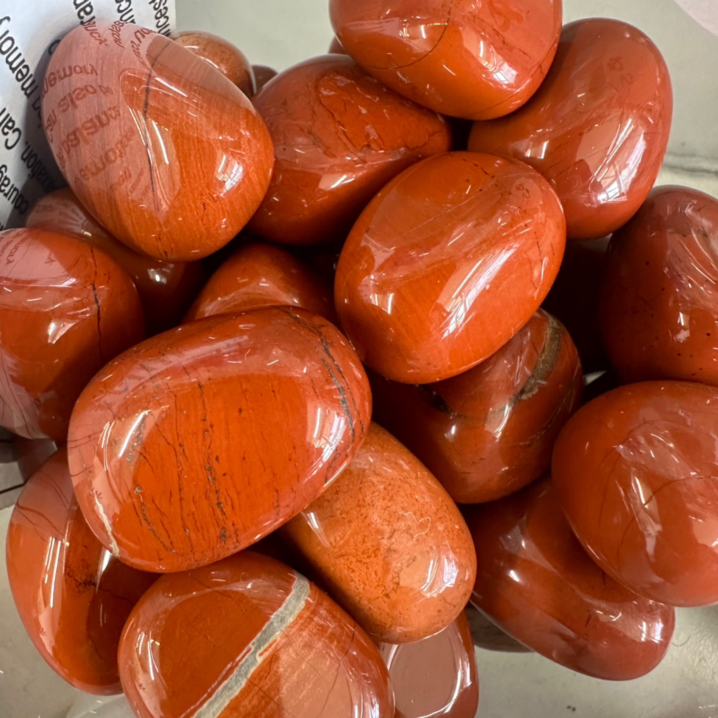 लाल जैस्पर - स्टैमिना - टम्बल स्टोन