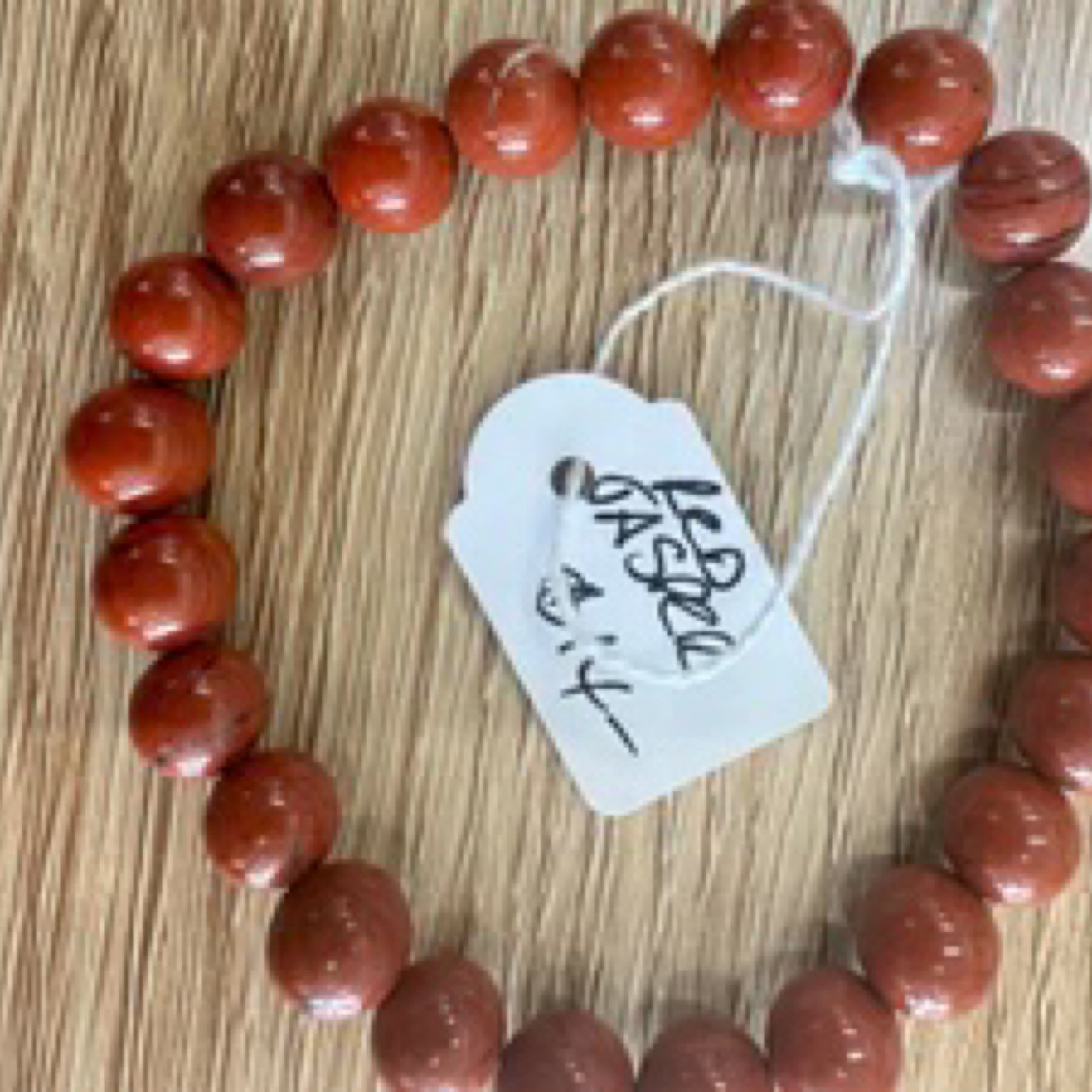 Red Jasper Bead Bracelet 8mm