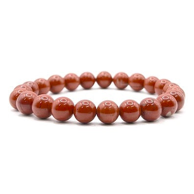 Red Jasper Bead Bracelet 8mm