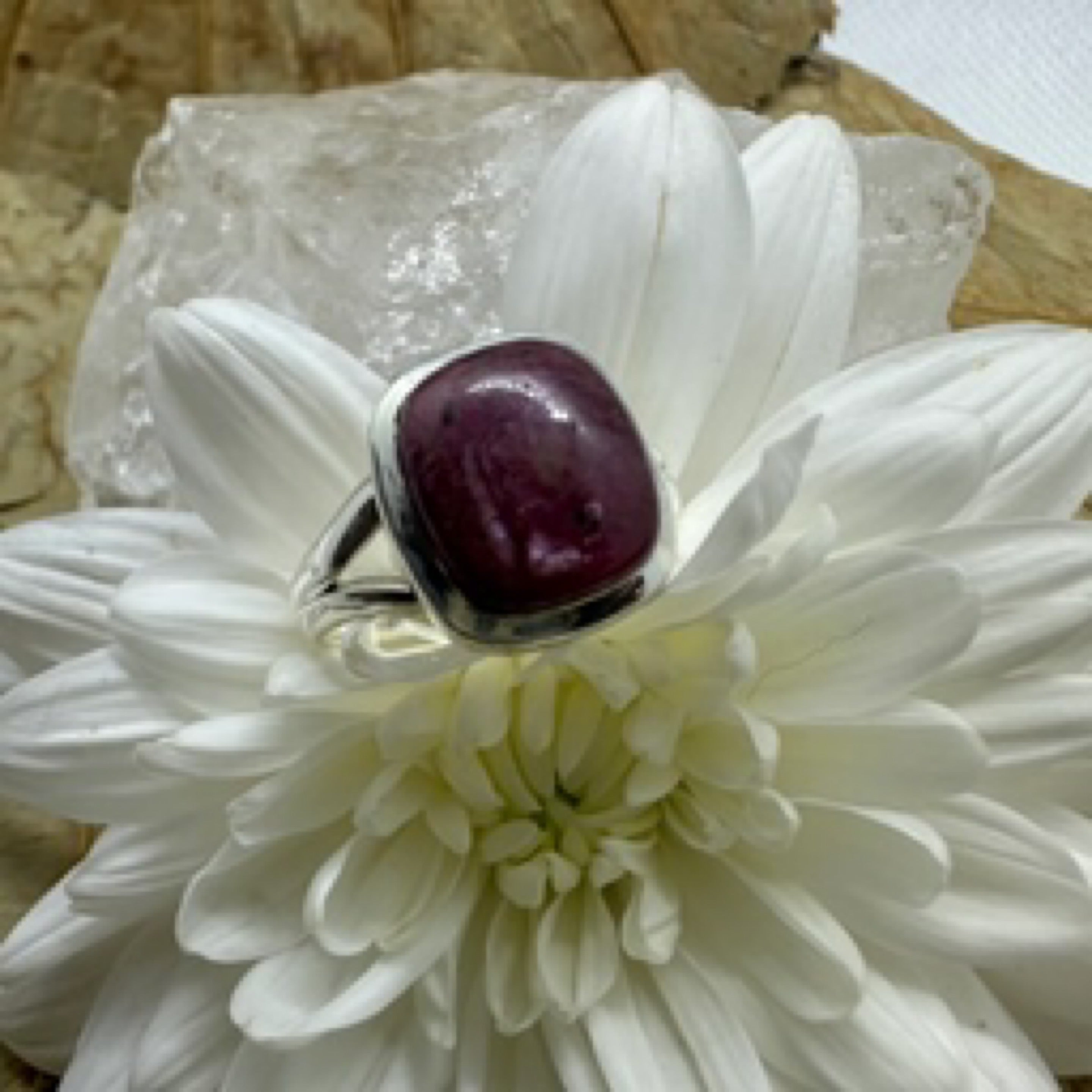 Ruby 925 Sterling Silver Ring - Size 10 - Quality Gemstone Jewellery