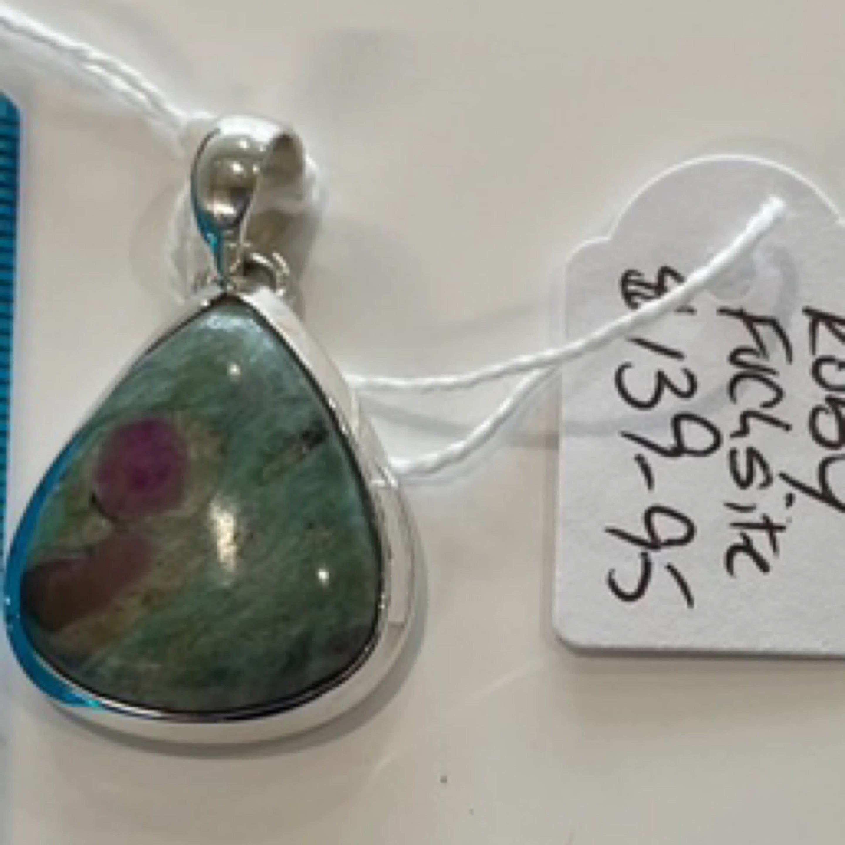 Ruby Fuchsite Sterling Silver Pendant