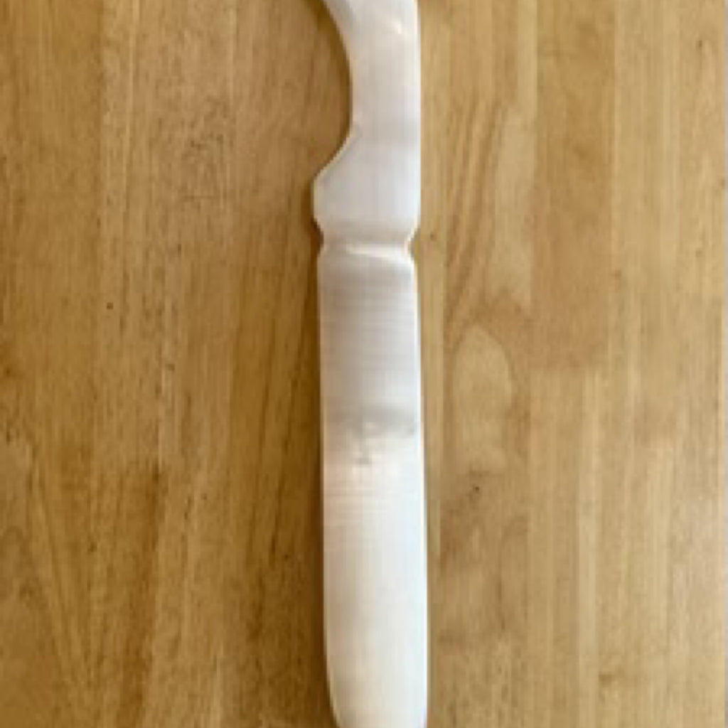 सेलेनाइट | साटन स्पार चाकू 34 सेमी