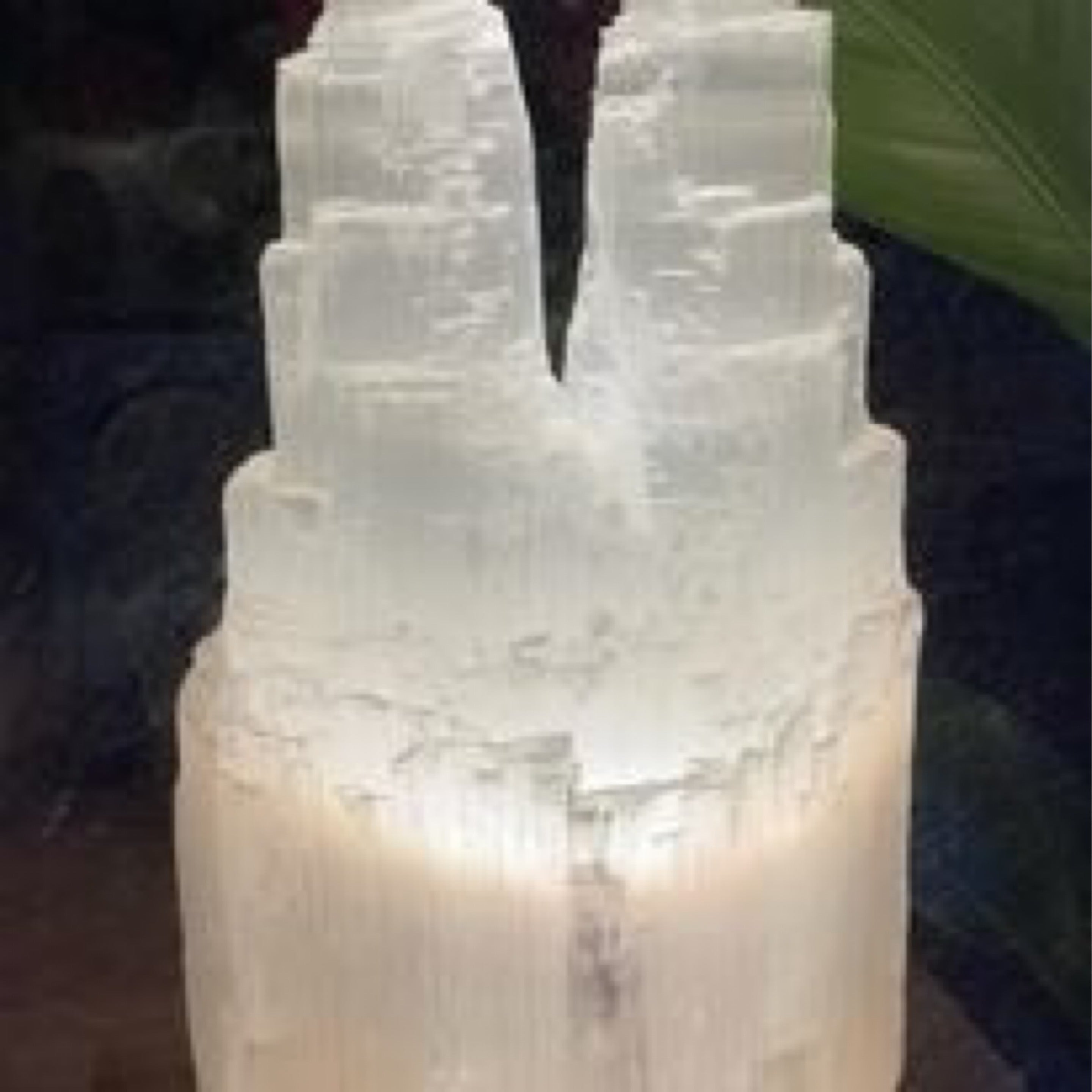 सेलेनाइट लैंप - ट्विन टॉवर 25 सेमी