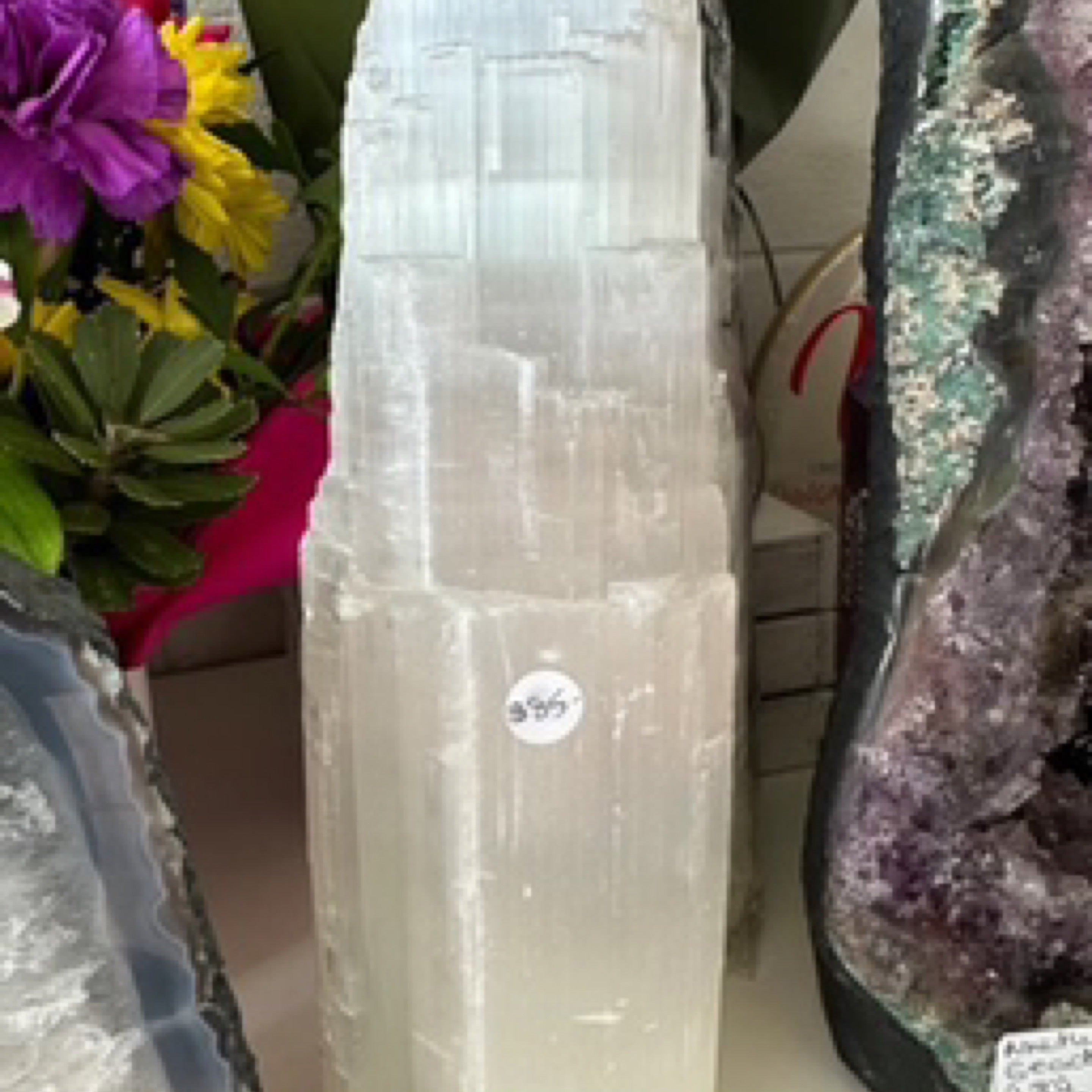 सेलेनाइट टॉवर 30 सेमी लगभग 3.5 किग्रा