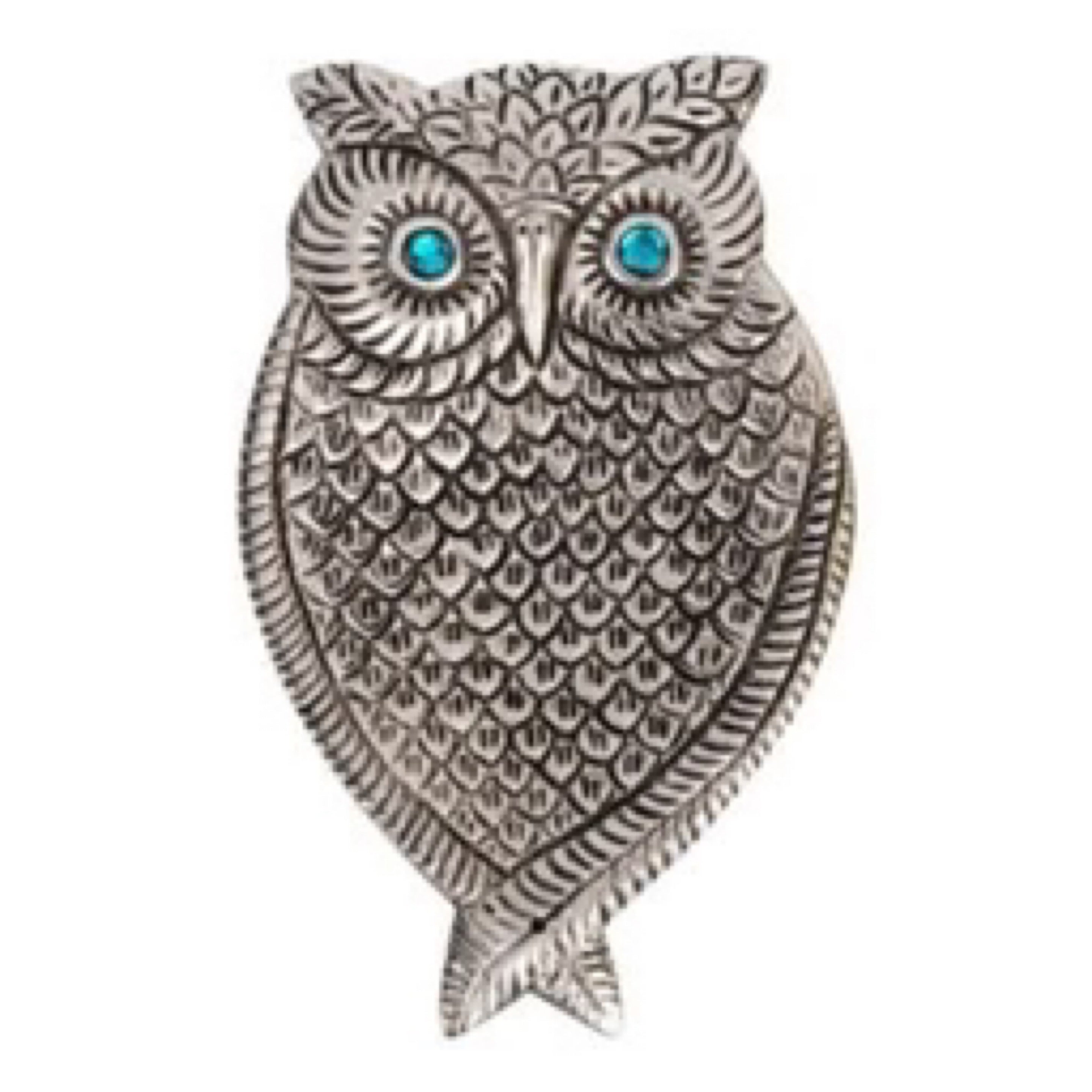 Silver Owl Incense Stick Holder