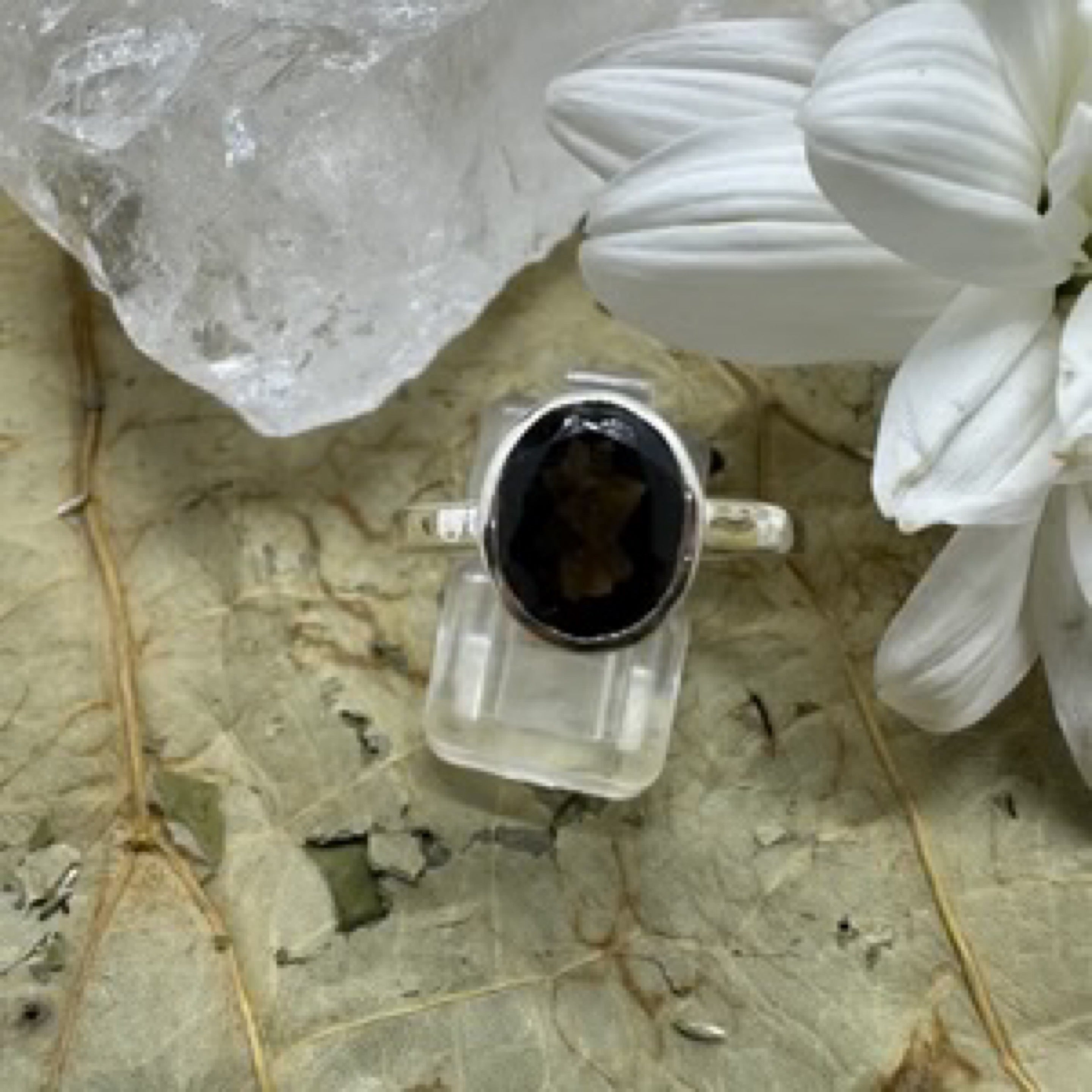 Smoky Quartz Oval 925 Sterling Silver Ring - Size 9 - Quality Gemstone Jewellery