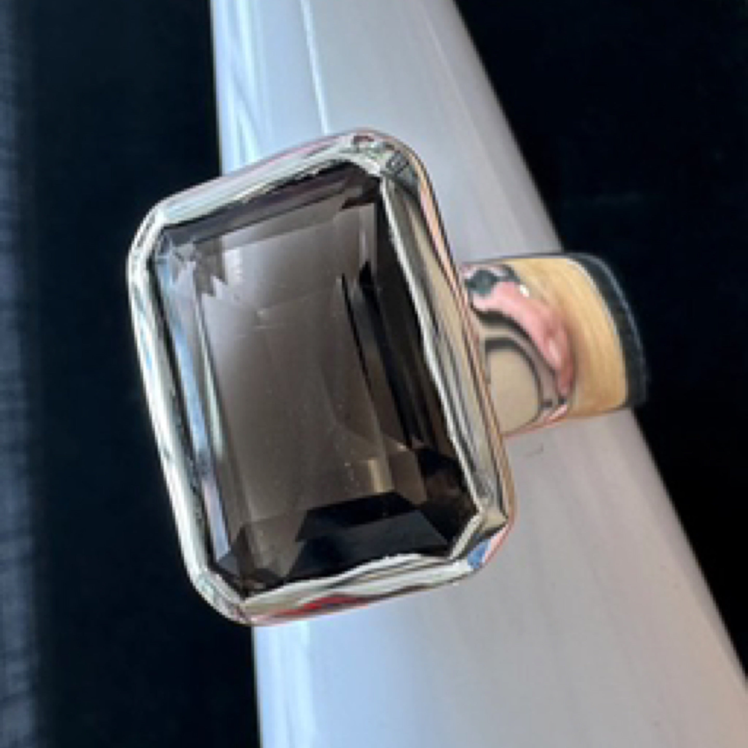 Smoky Quartz Sterling Silver Ring - Size 8 - Quality Gemstone Jewellery