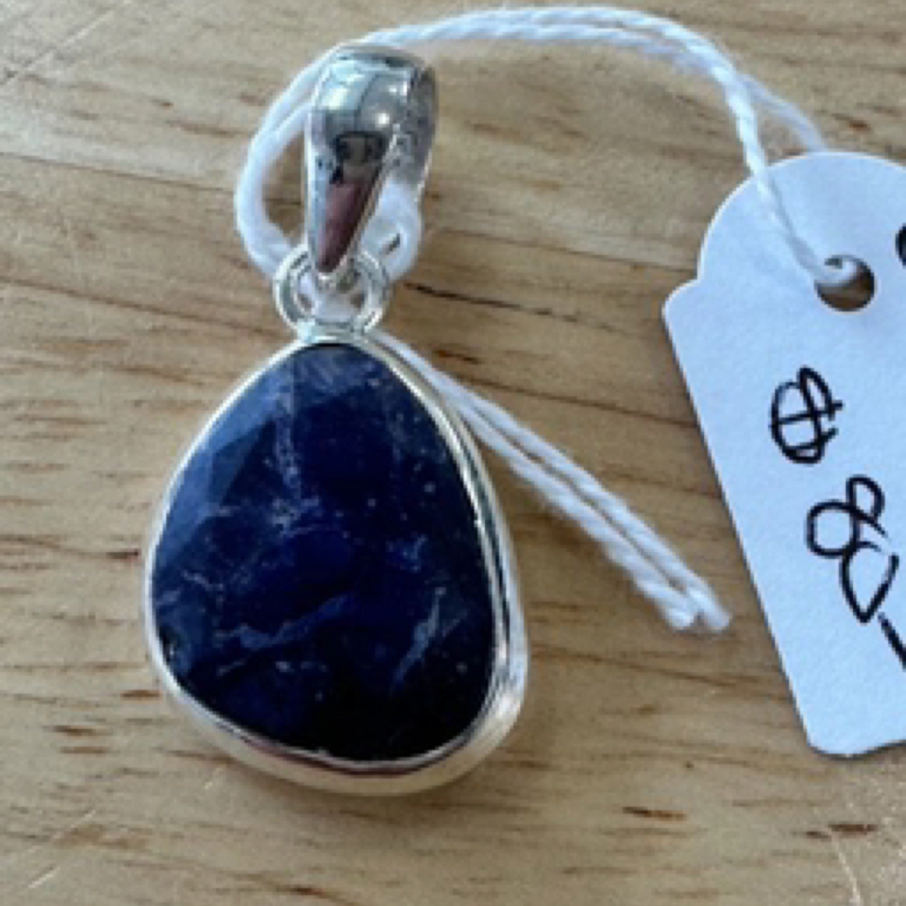 Sodalite Sterling Silver Pendant