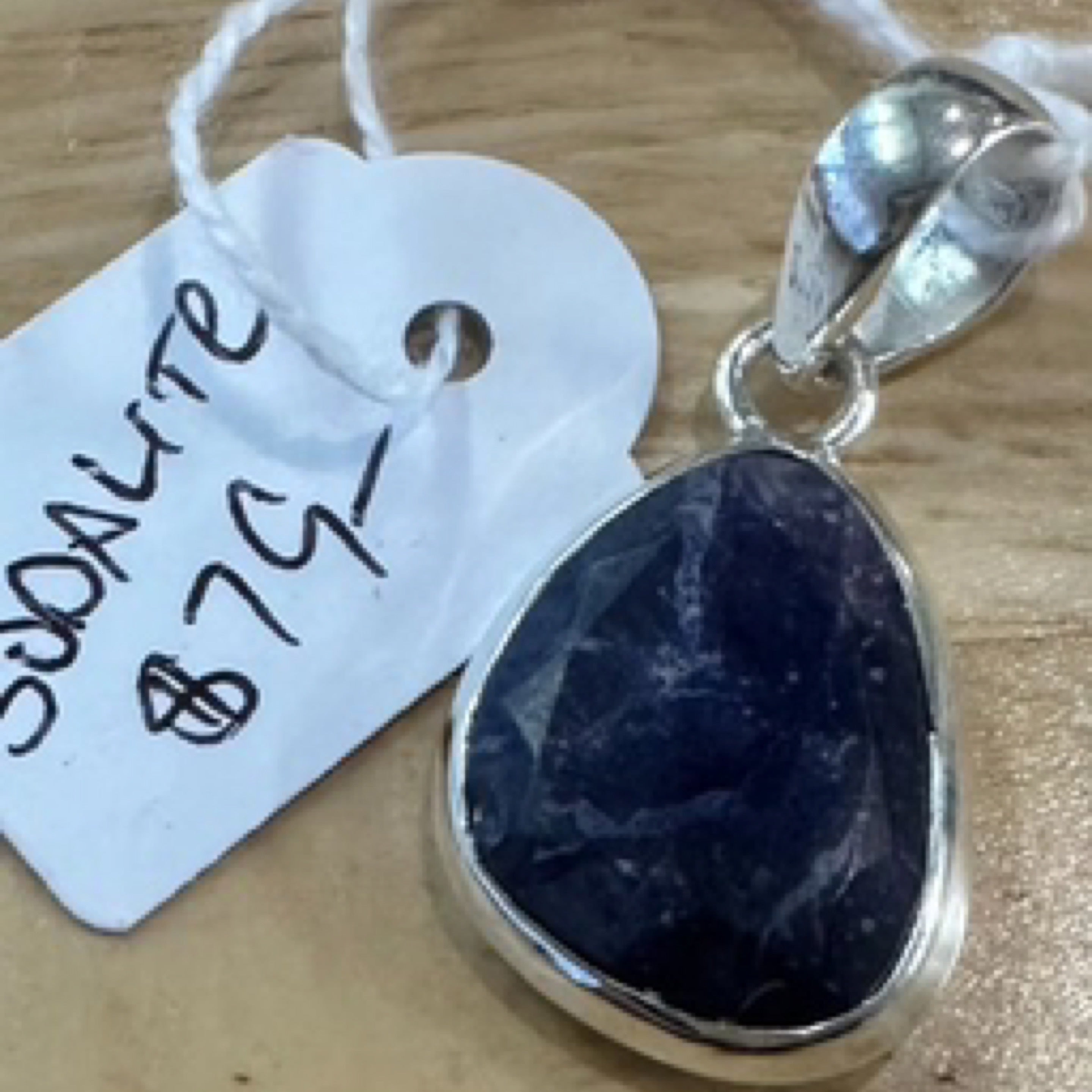 Sodalite Sterling Silver Pendant
