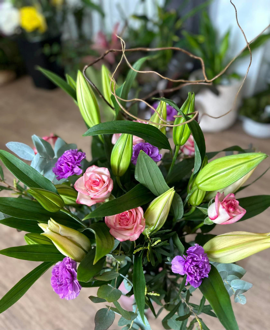 Elegant Vase with Seasonal Blooms from