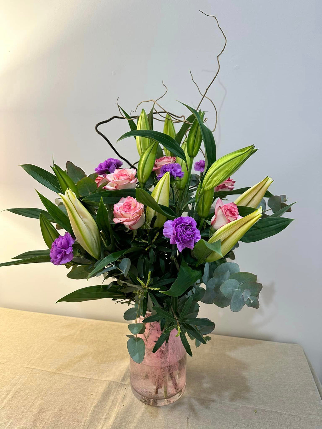 Elegant Vase with Seasonal Blooms from