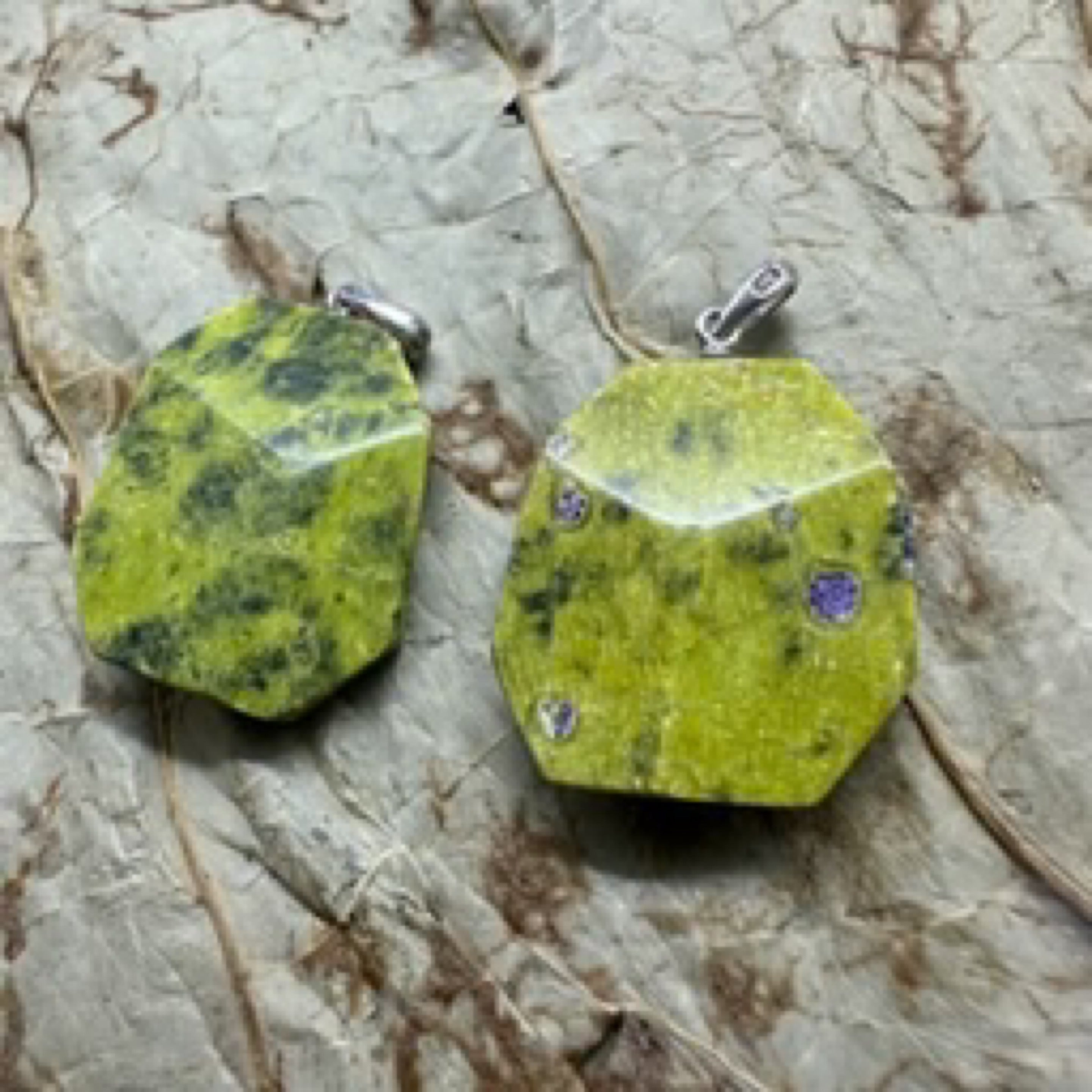 Stichtite and Serpentine (Tasmanian) aka Atlantisite Pendant