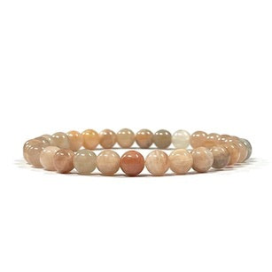 Sunstone Bead Bracelet 6mm