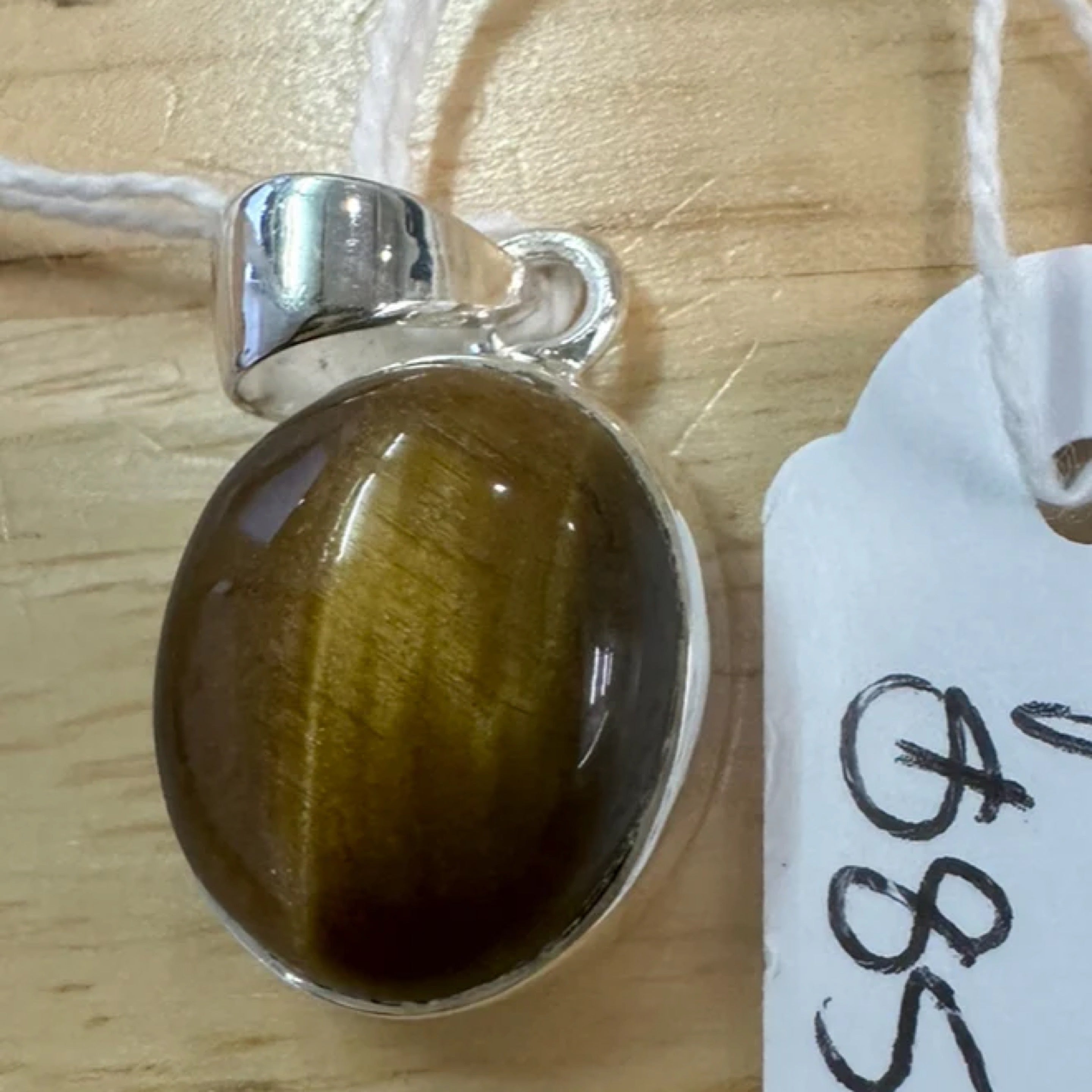 Tiger Eye Sterling Silver Pendant - Quality Gemstone Jewellery