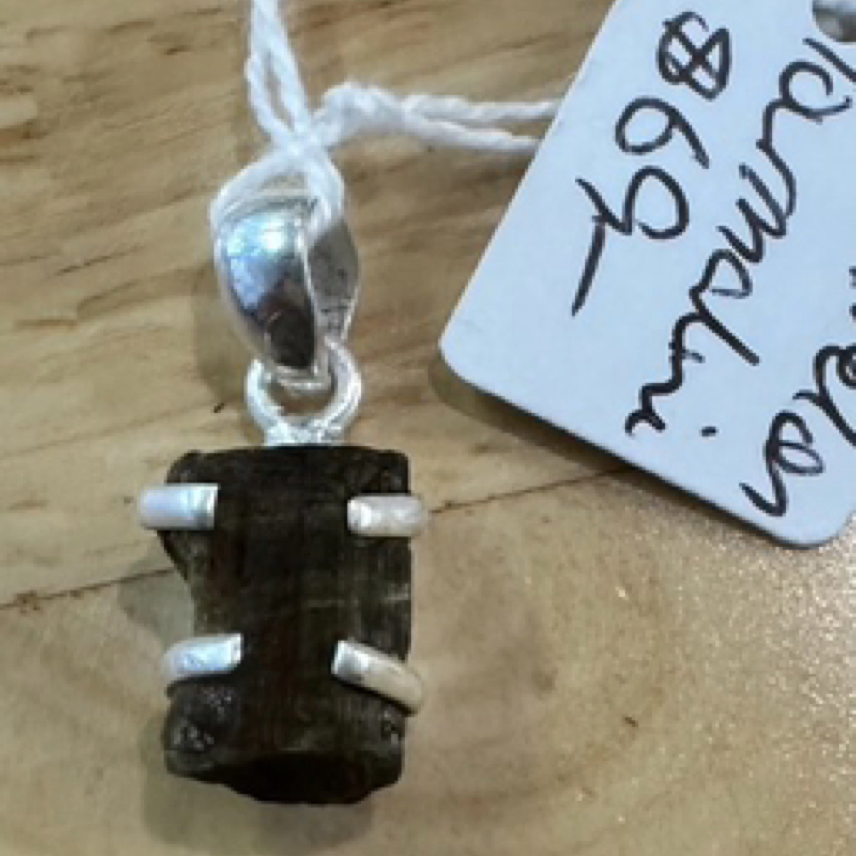 Watermelon Tourmaline Sterling Silver Pendant