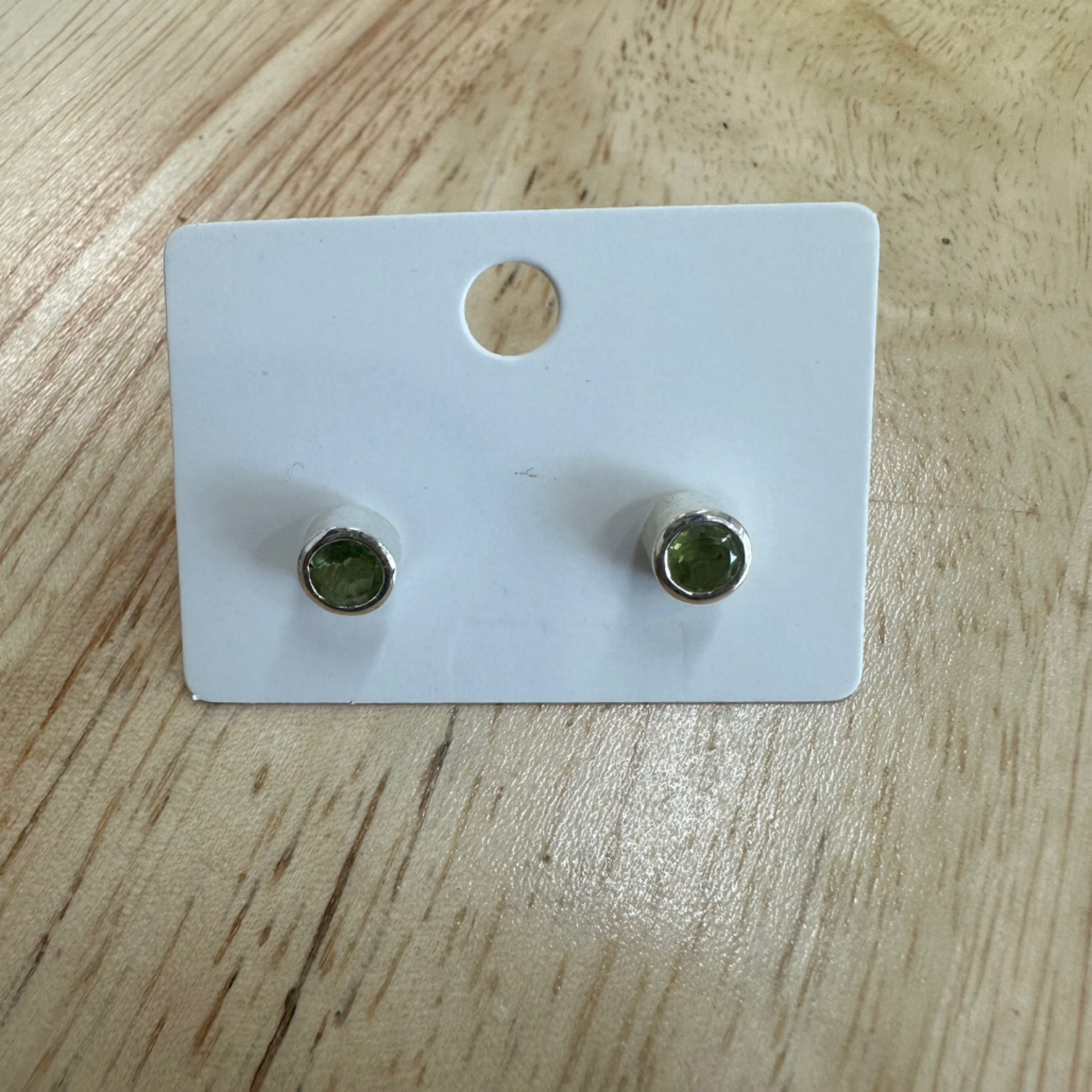 Peridot Stud Earrings