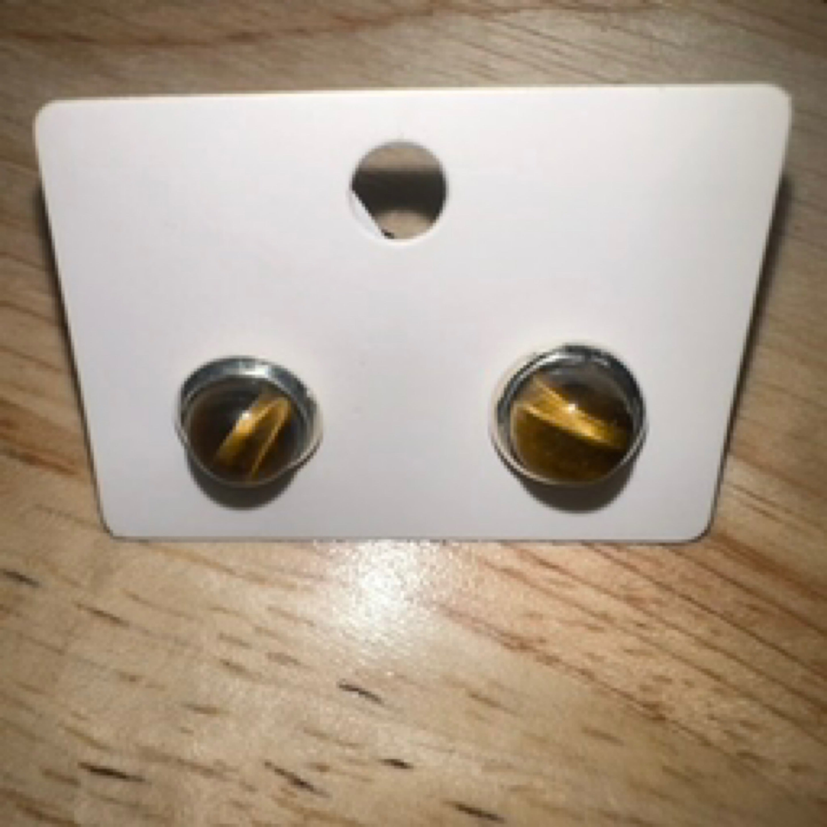 Tiger Eye Stud Earrings