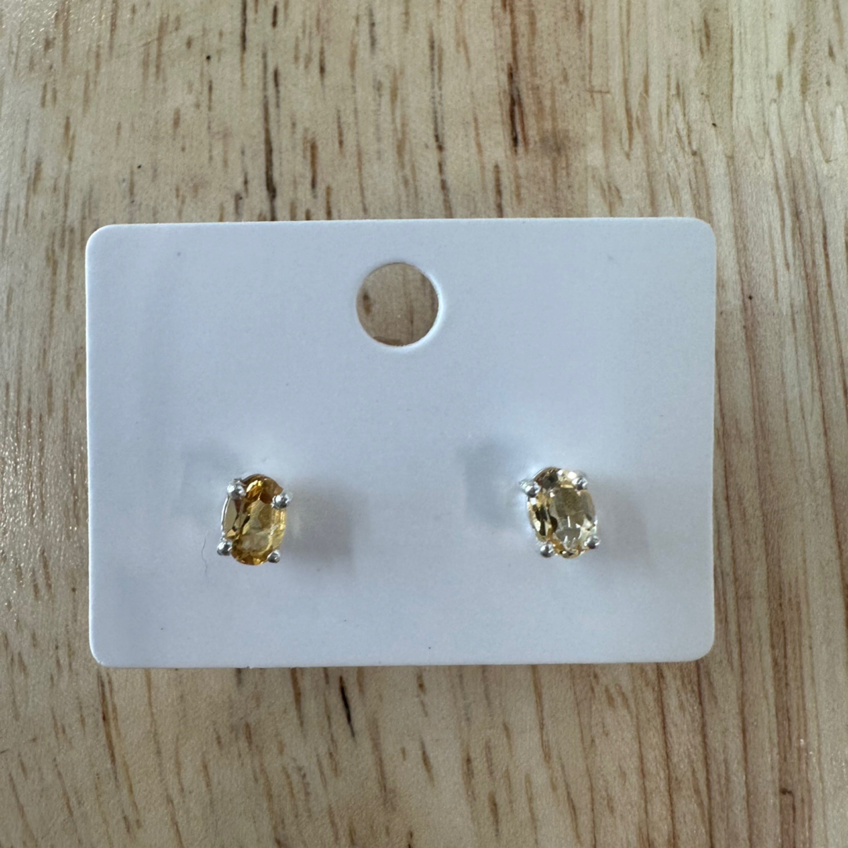 Citrine Stud Earrings