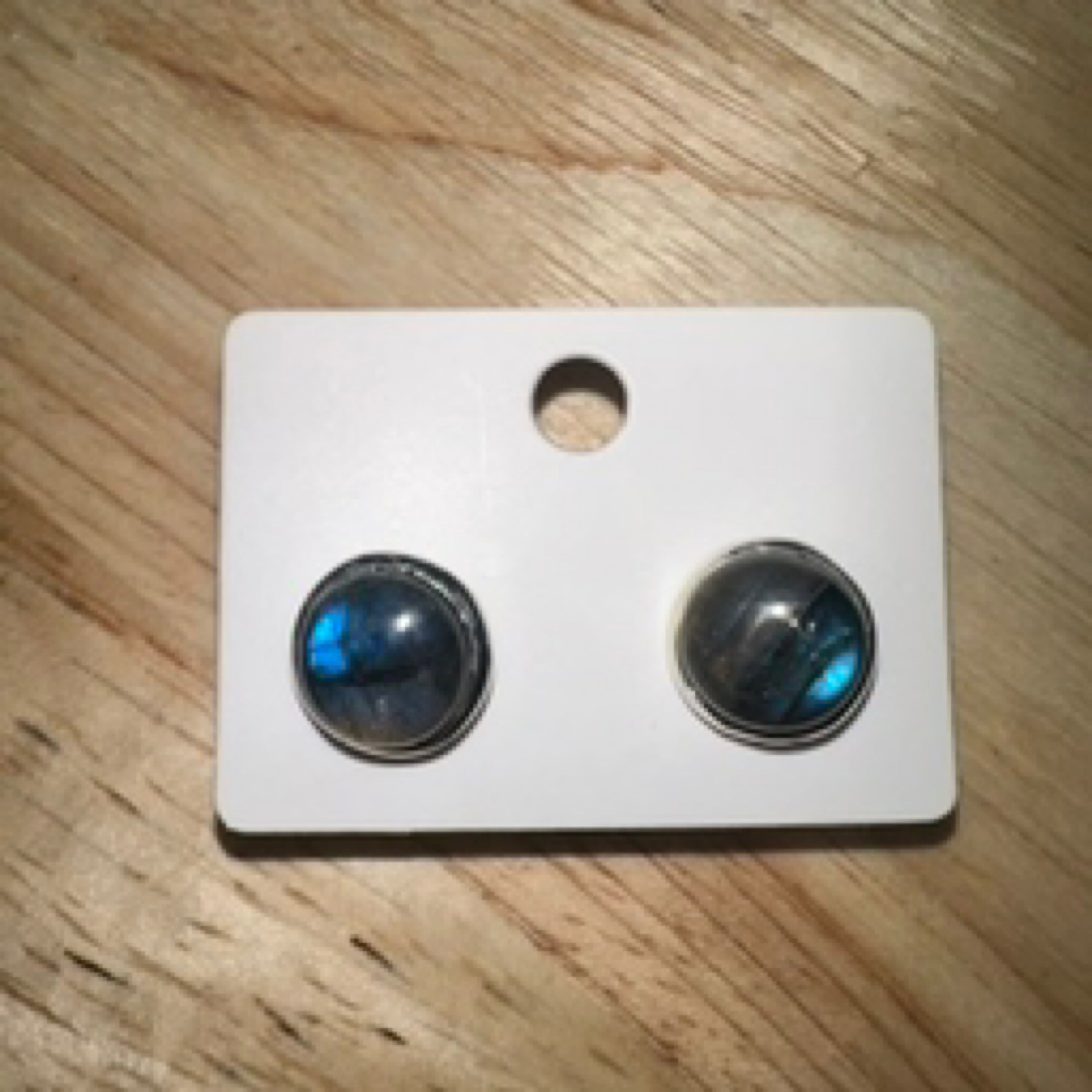 Labradorite Round Stud Earrings