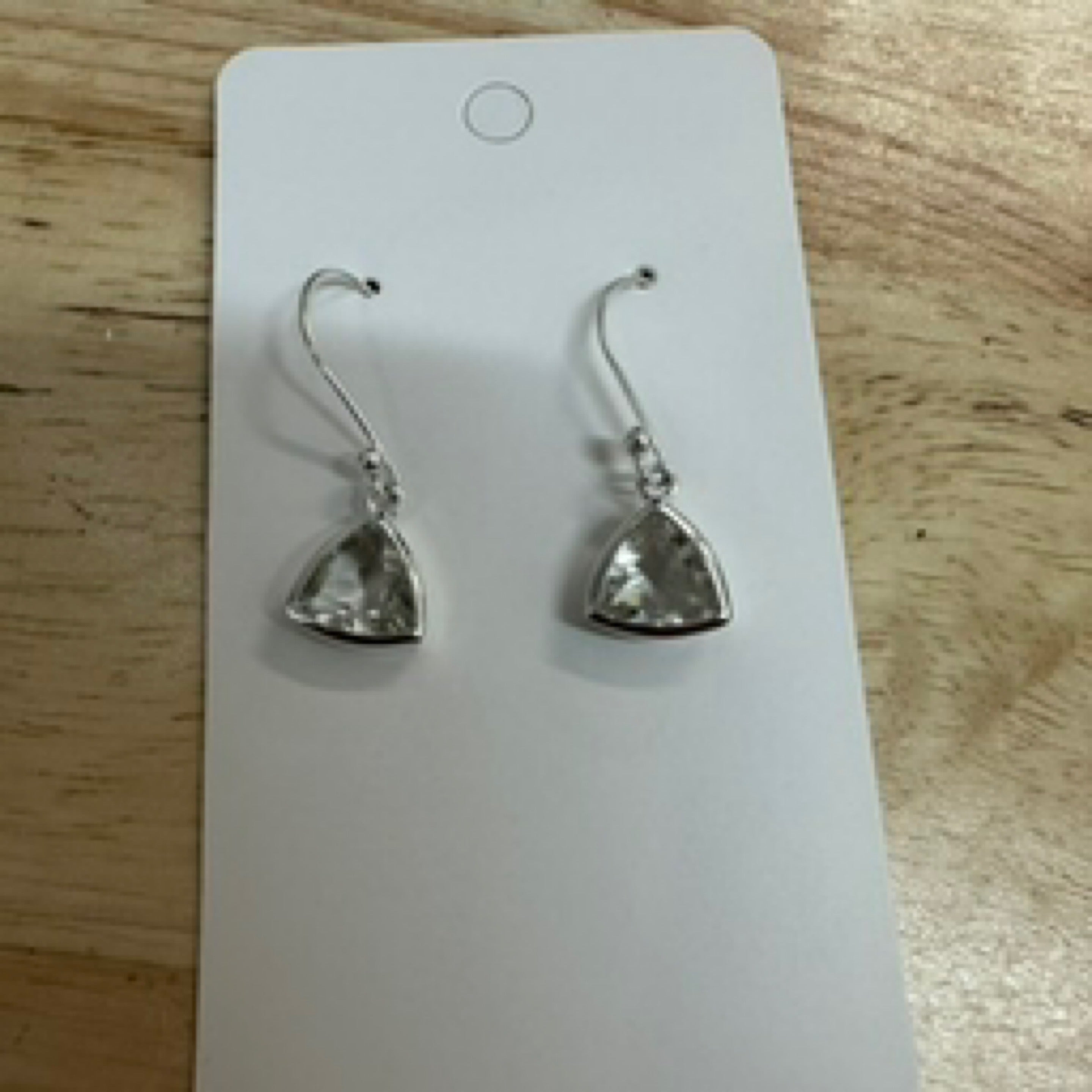 Clear Quartz Drop Earrings