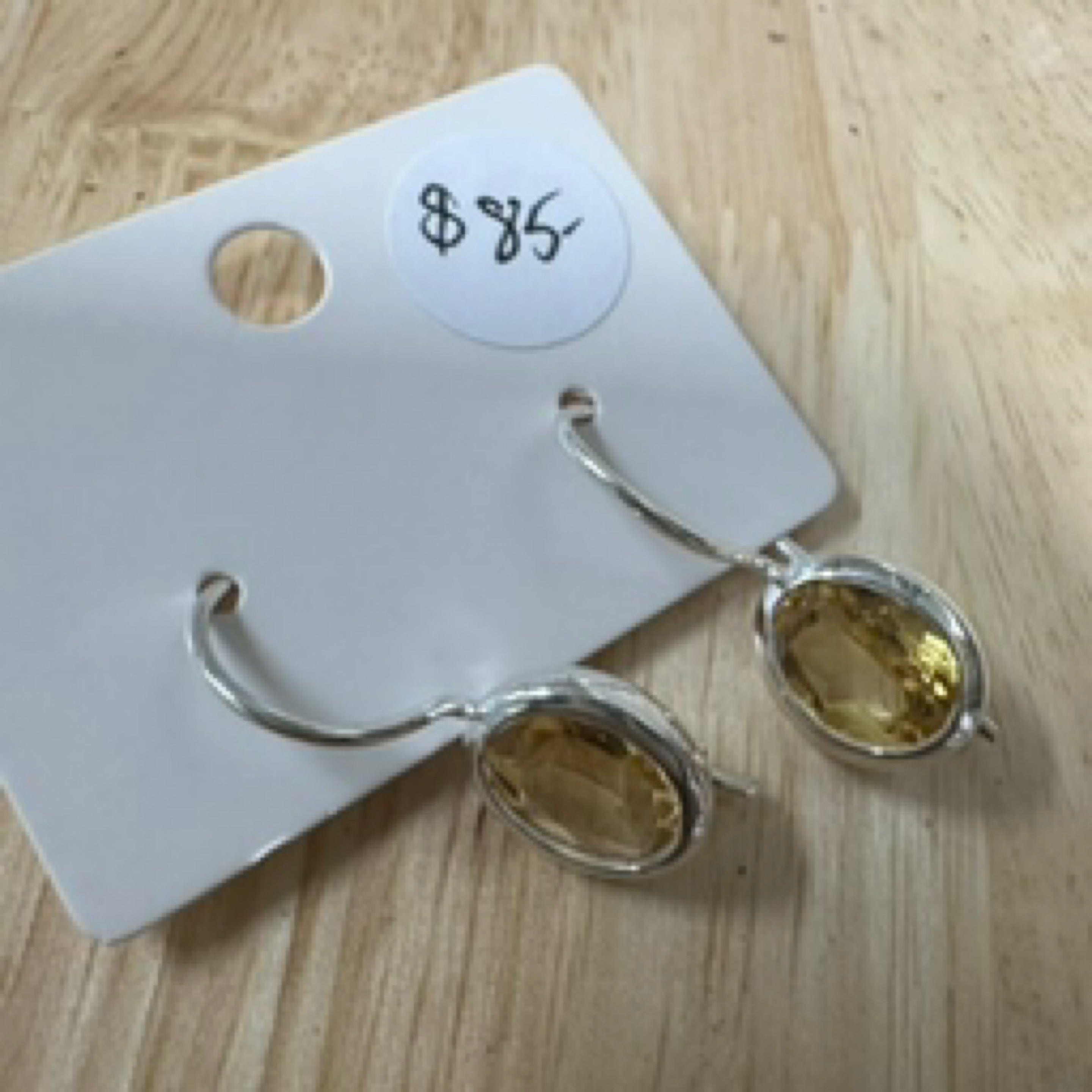 Citrine Latchback Sterling Silver Earrings - Quality Gemstone Jewellery