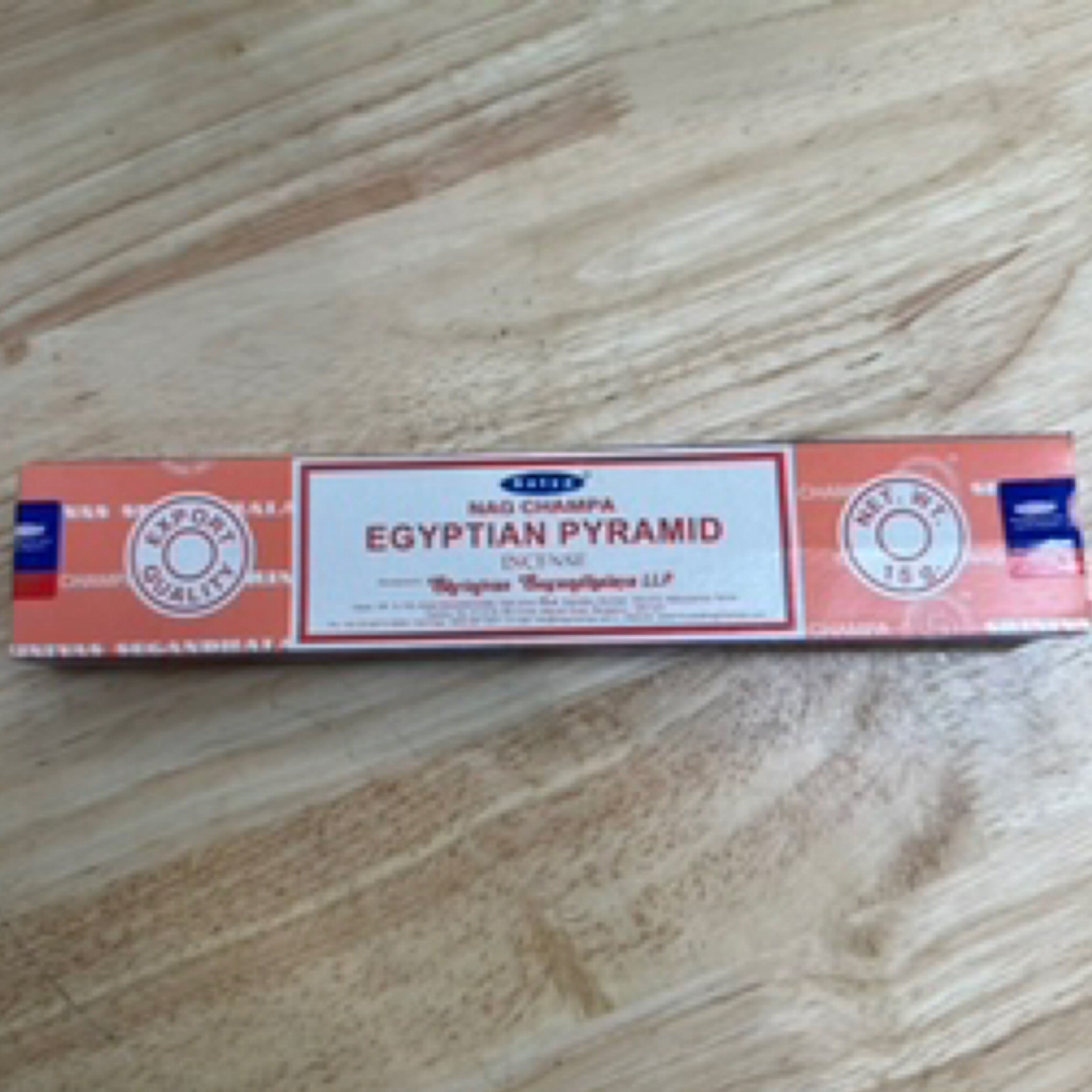 Egyptian Pyramid Incense Sticks Satya 15g