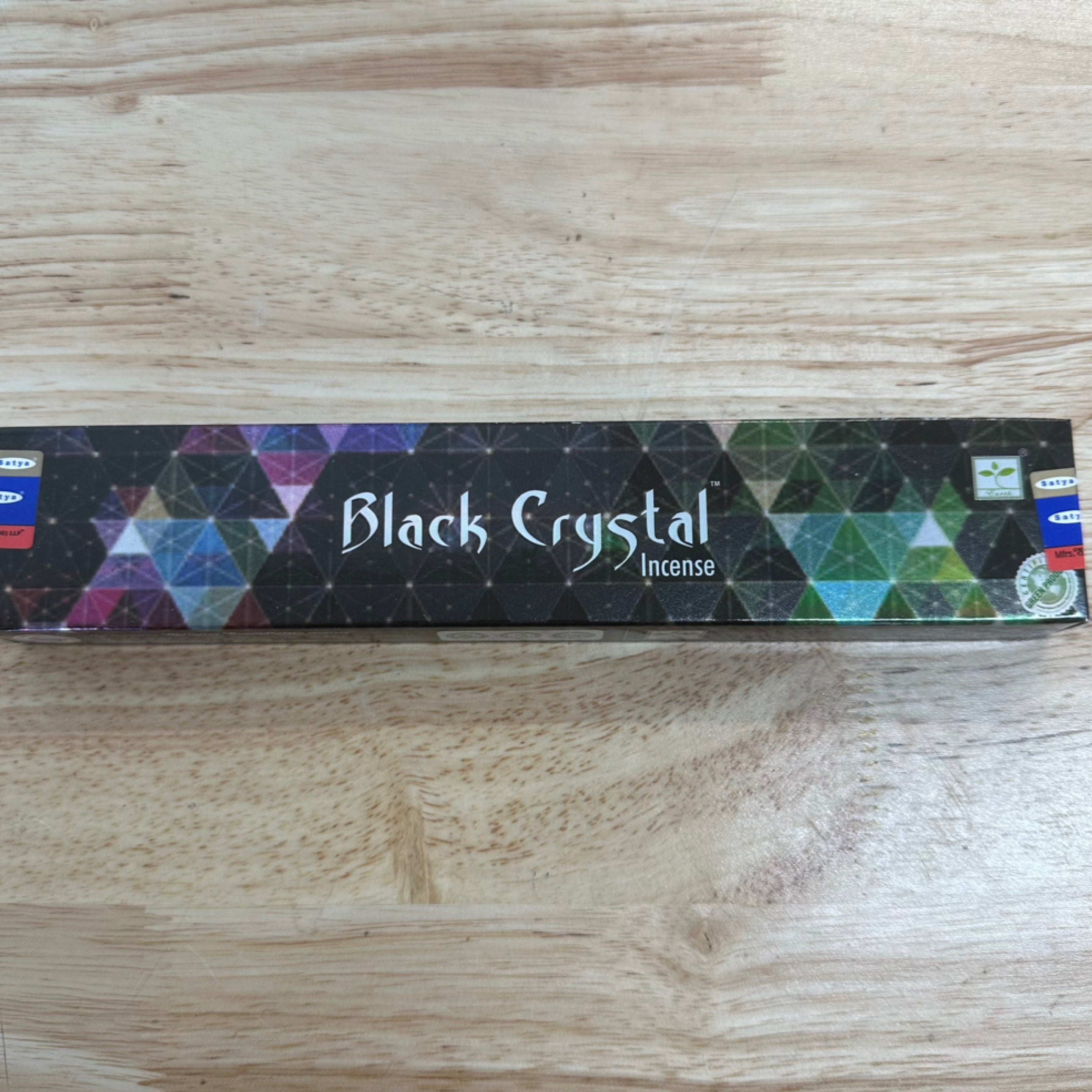 Black Crystal Incense Sticks Satya 15g