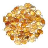 Citrine Pendant 18-22mm with Sterling Silver Finding