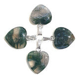 Moss Agate Heart Pendant