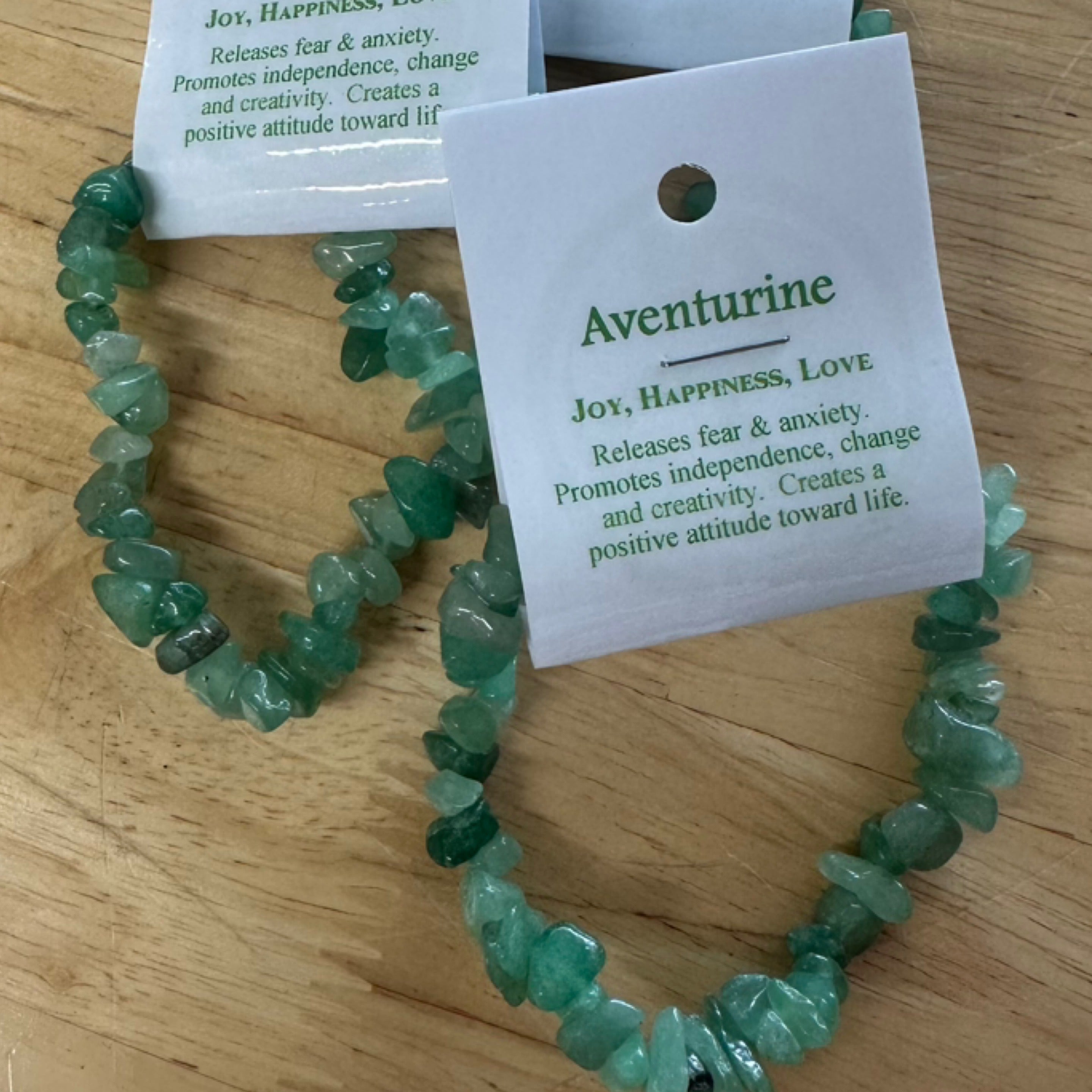 Green Aventurine Crystal Chip Bracelet
