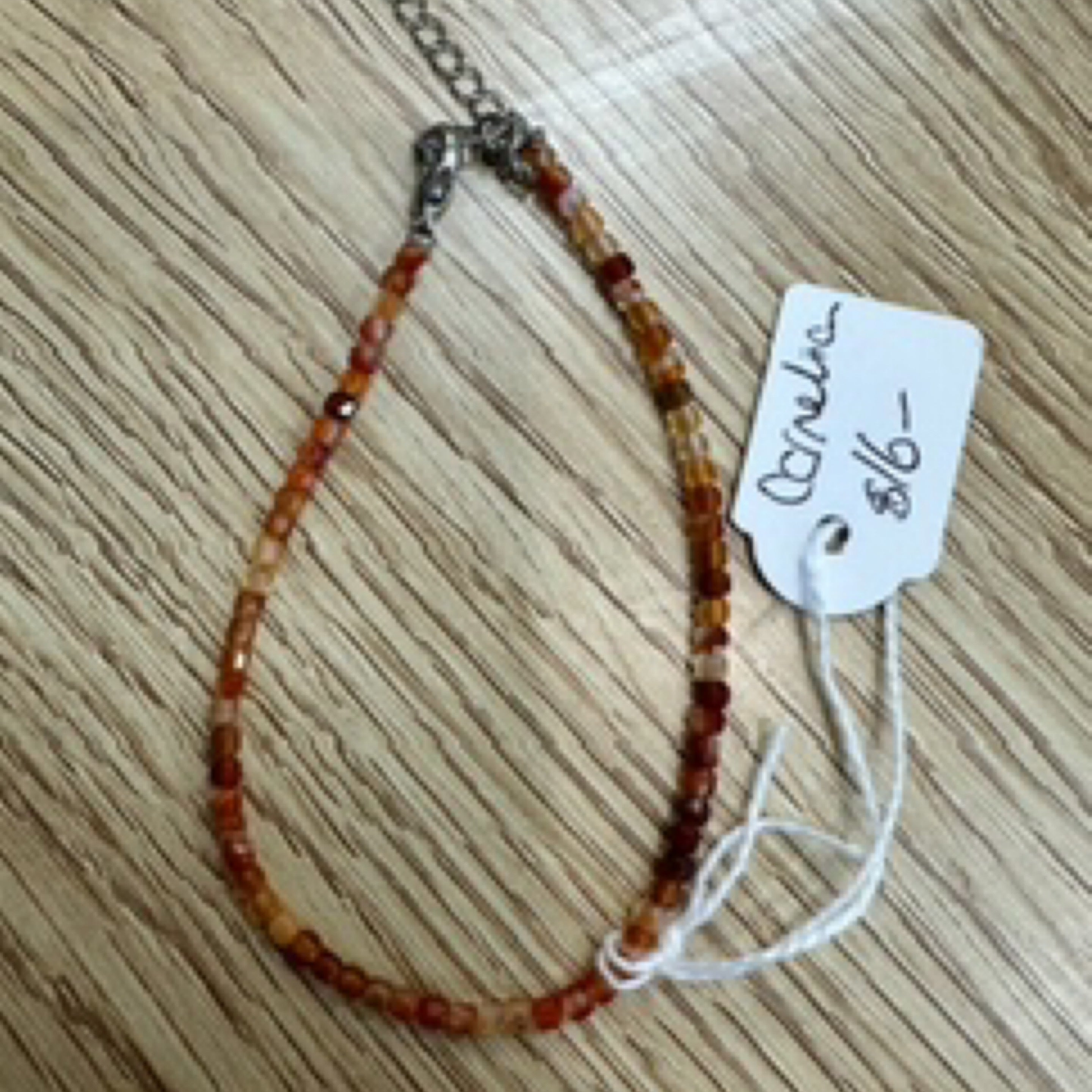 Carnelian Faceted Bracelet with clasp