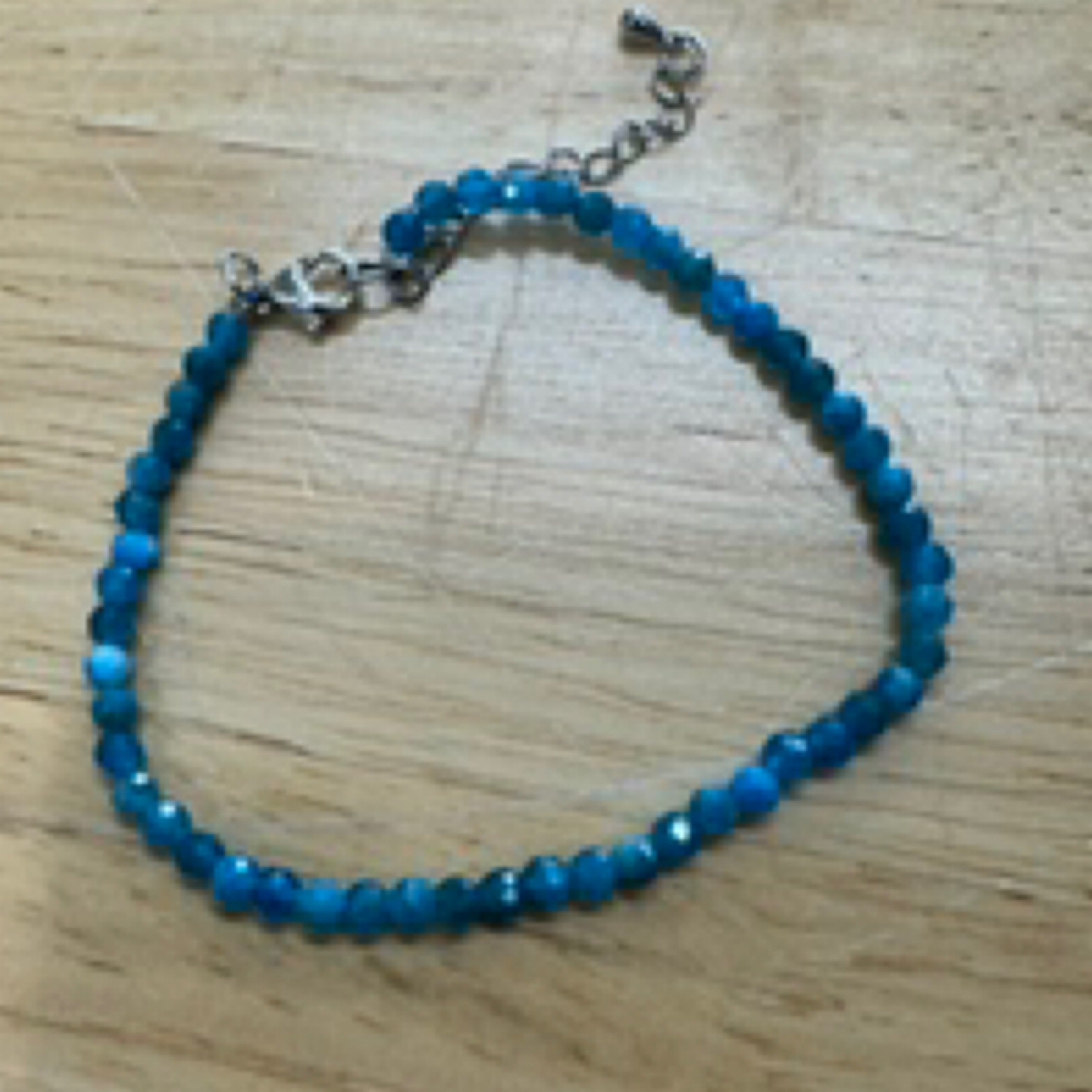 Apatite Faceted Bracelet with clasp