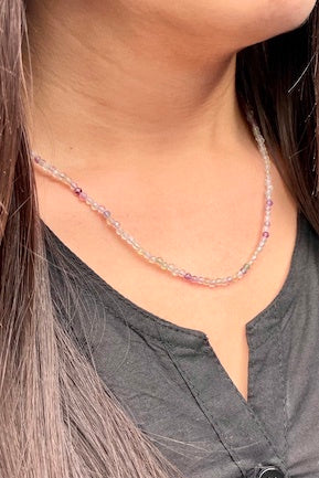 Fluorite Faceted Necklace with clasp