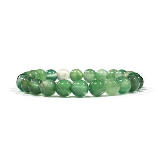 Mint Green Agate Bead Bracelet 8mm